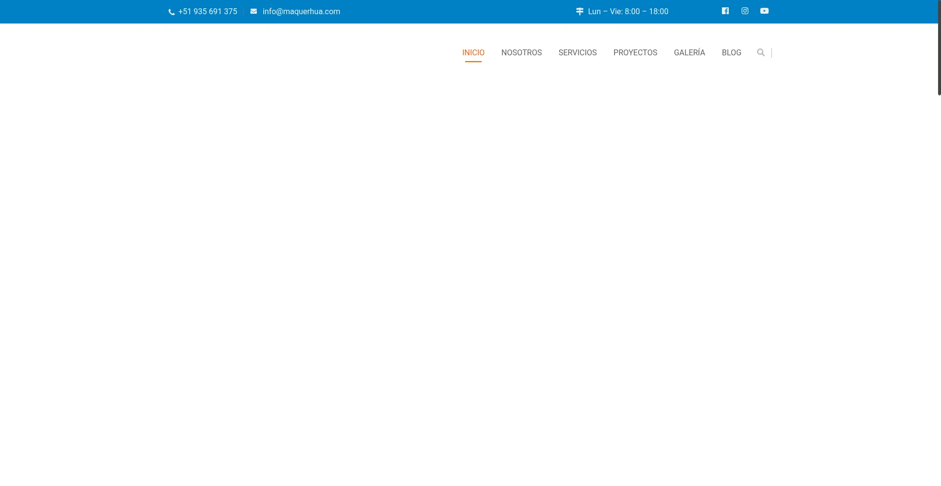 Website screenshot of Maquerhua.com