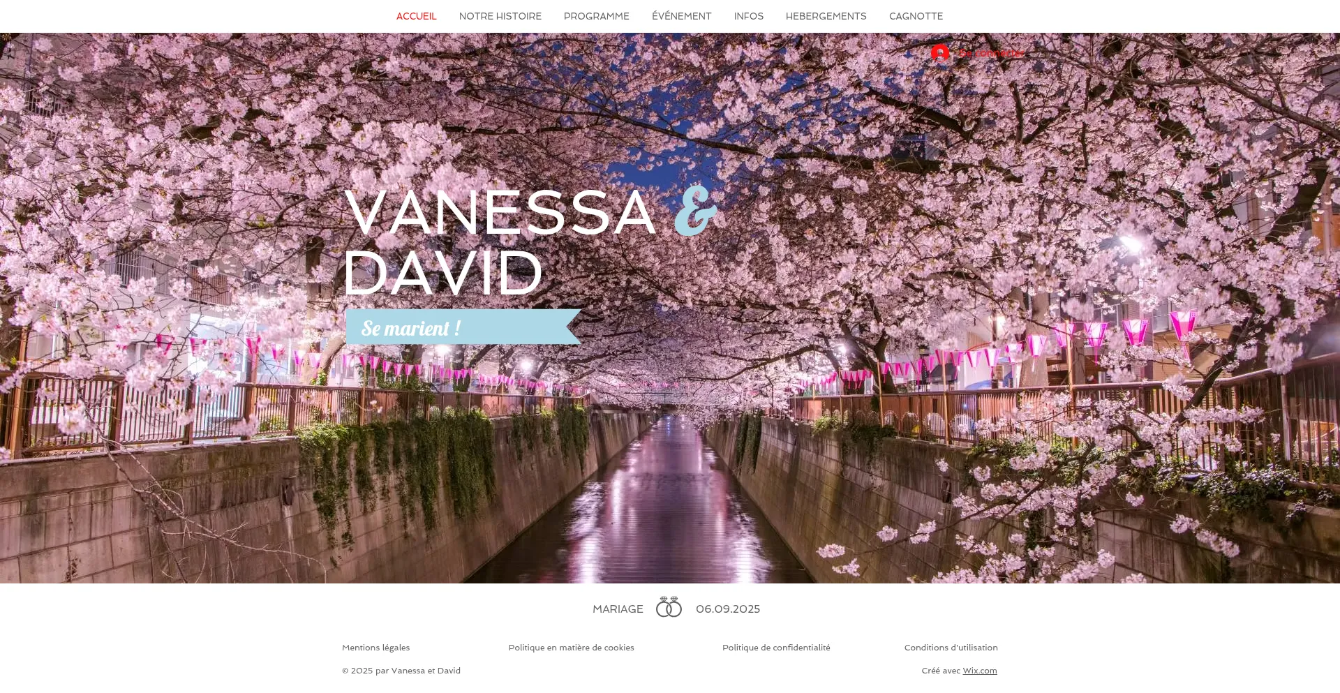 Mariagevanessaetdavid.com Screenshot