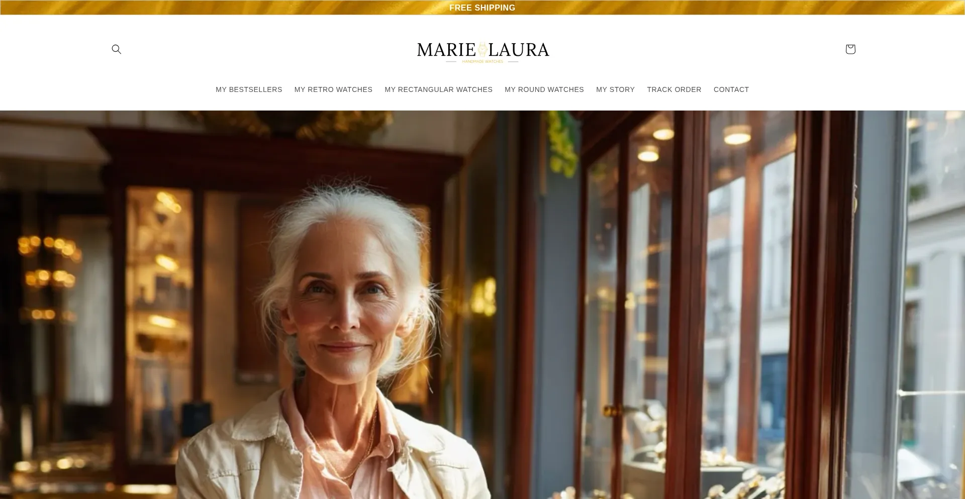 Website screenshot of Marielaura.com