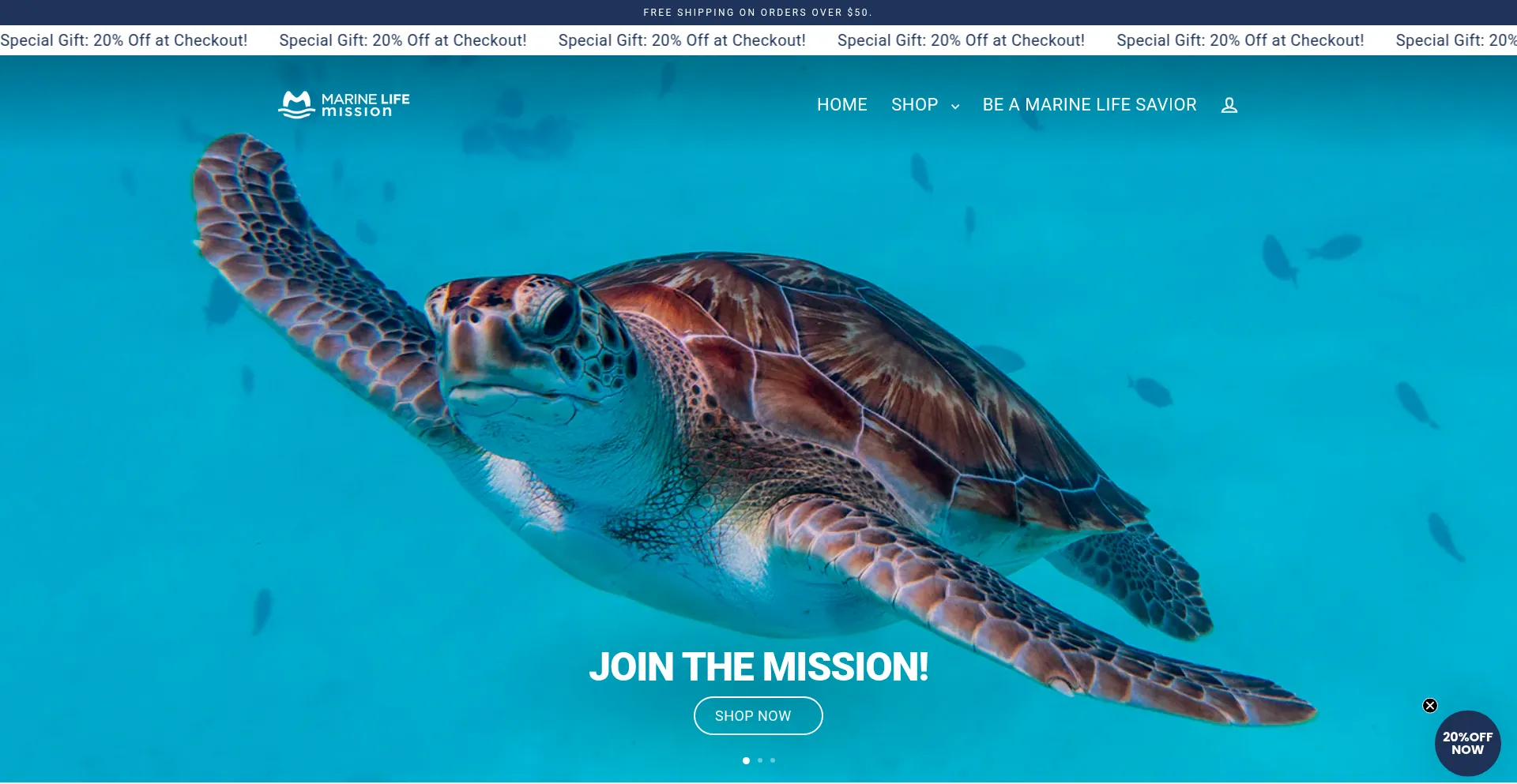 ¿És Seguro y Confiable Marinelifemission.org?