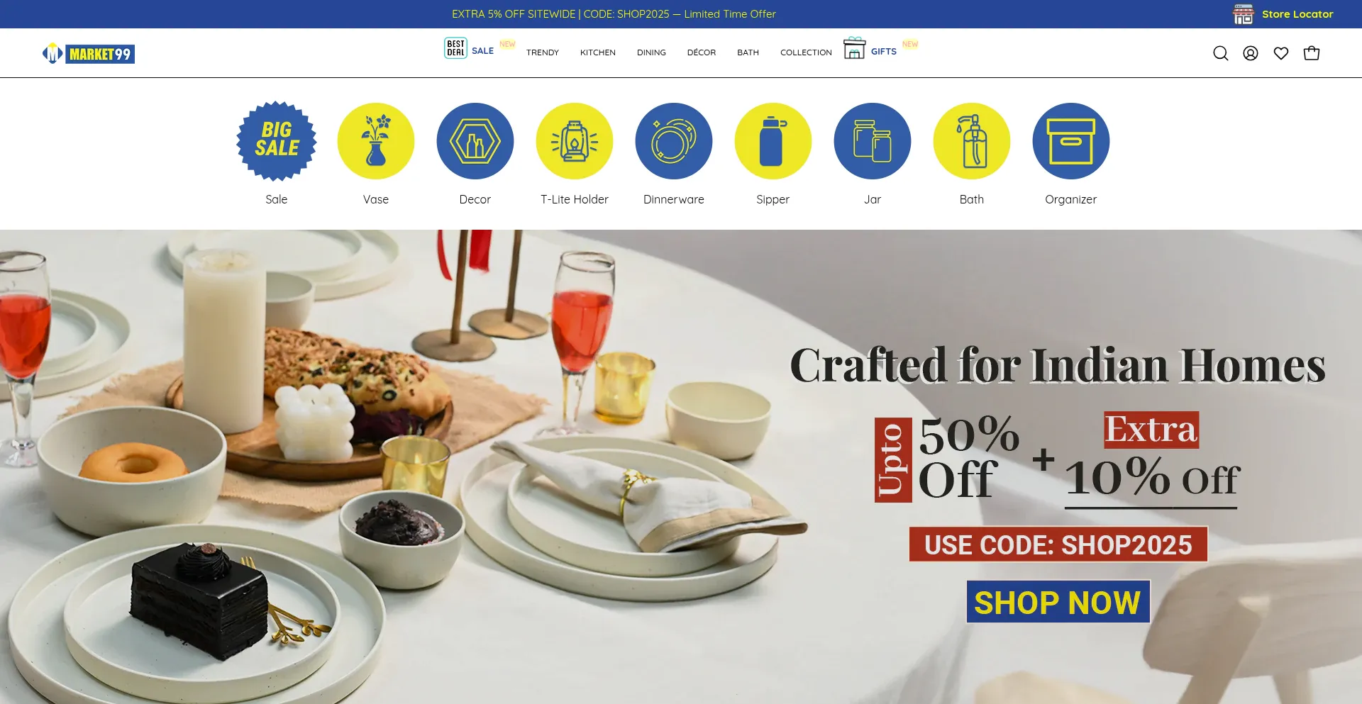 Website screenshot of Market99.com