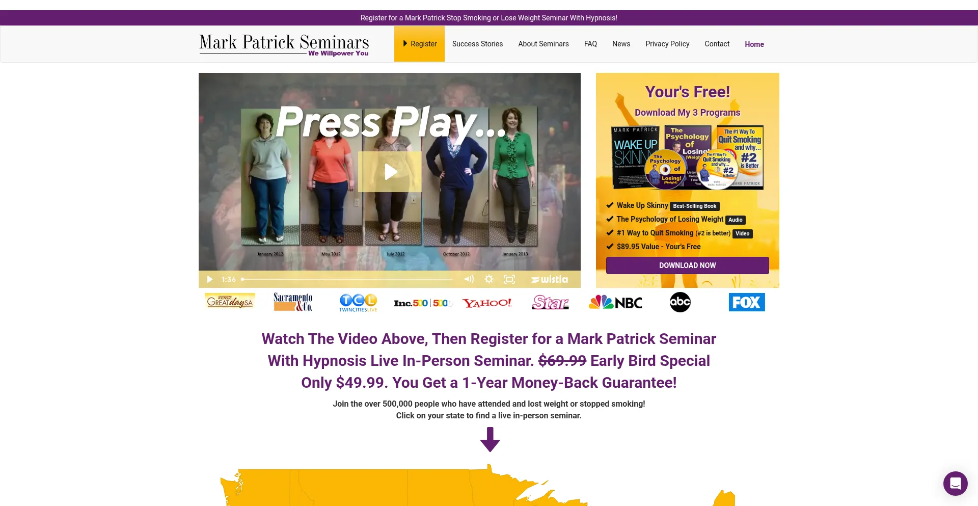 ¿És Seguro y Confiable Markpatrickseminars.com?
