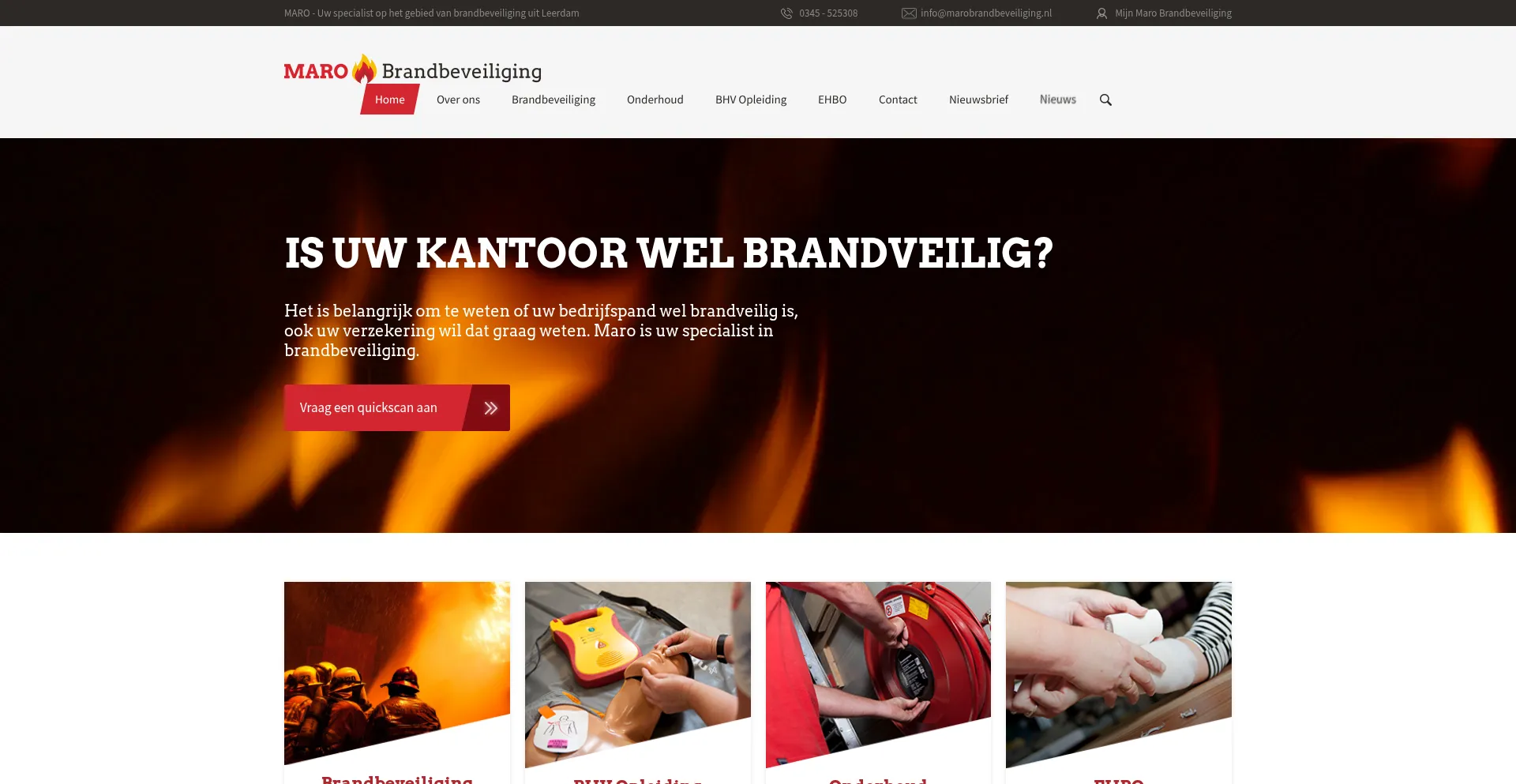 Marobrandbeveiliging.nl Screenshot