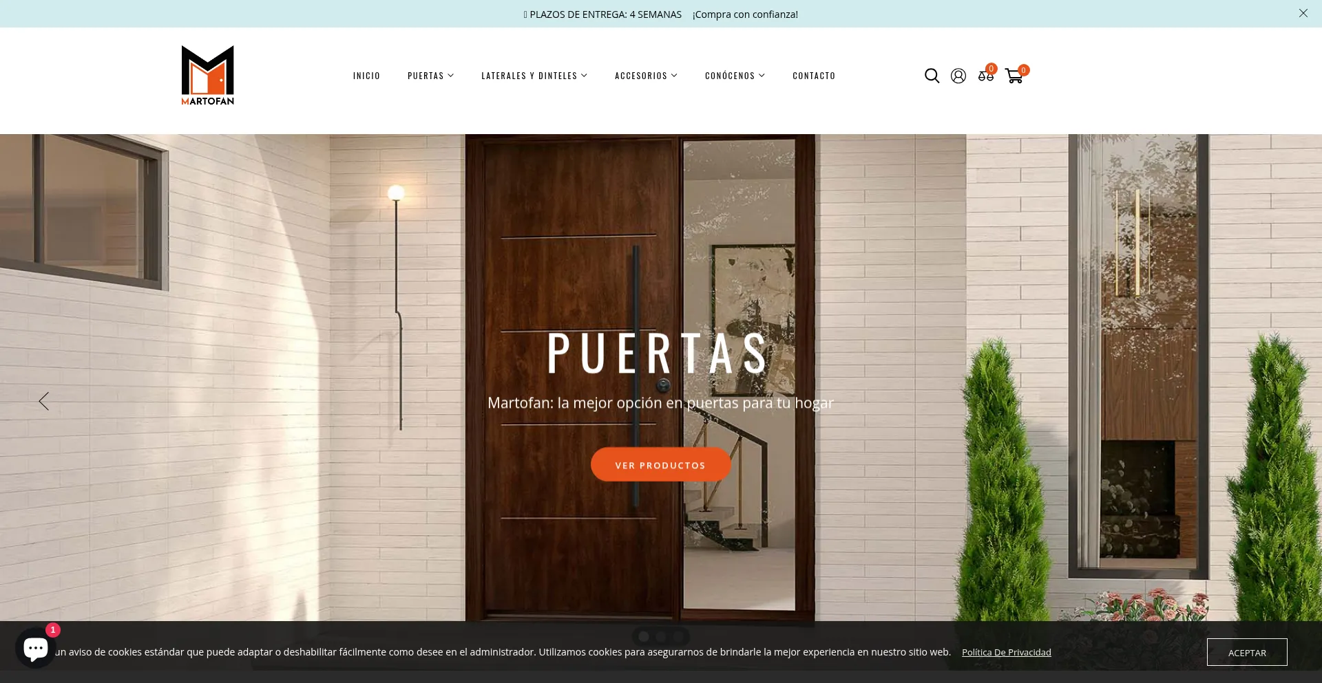 Website screenshot of Martofan.com