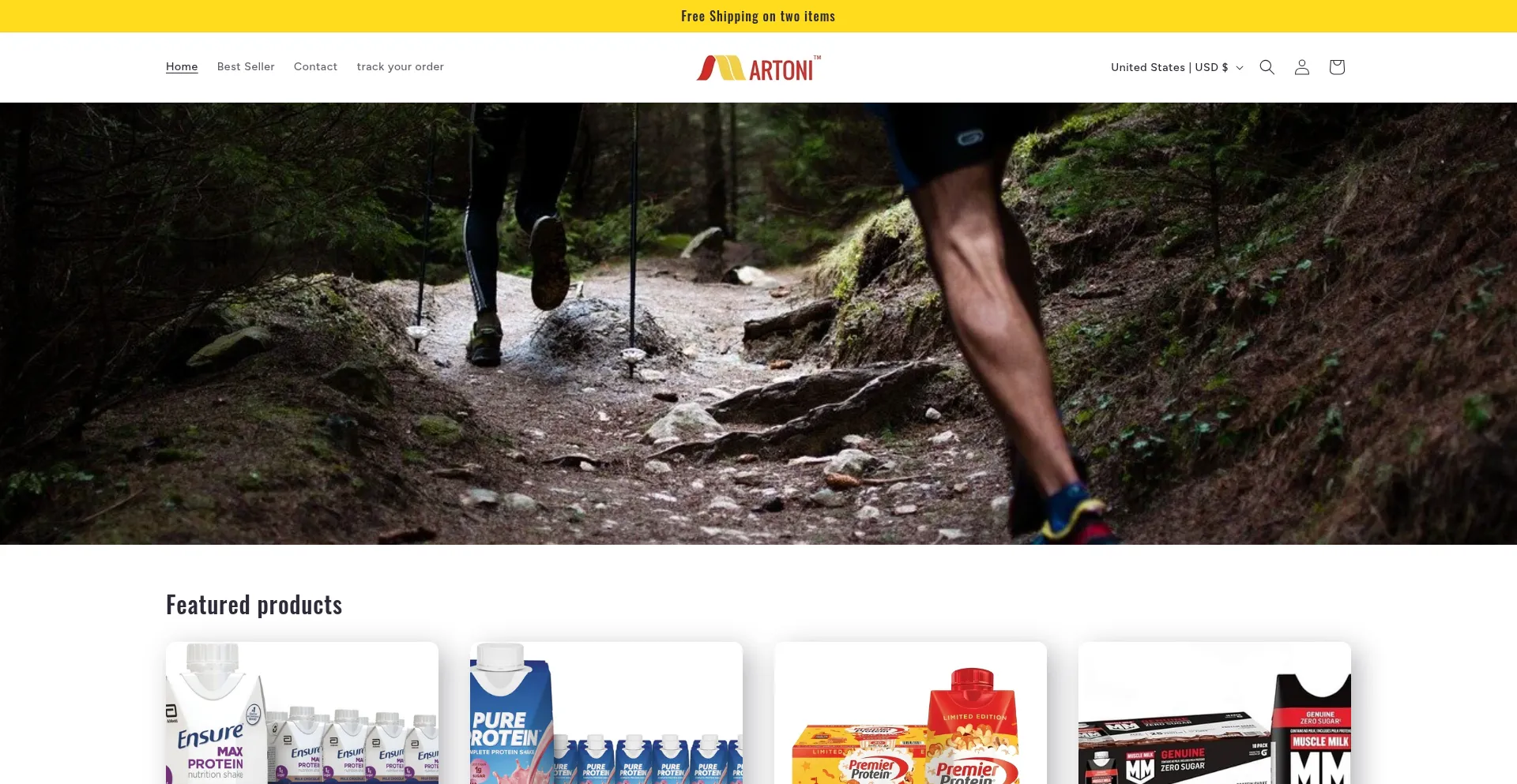 Website screenshot of Martoni.shop