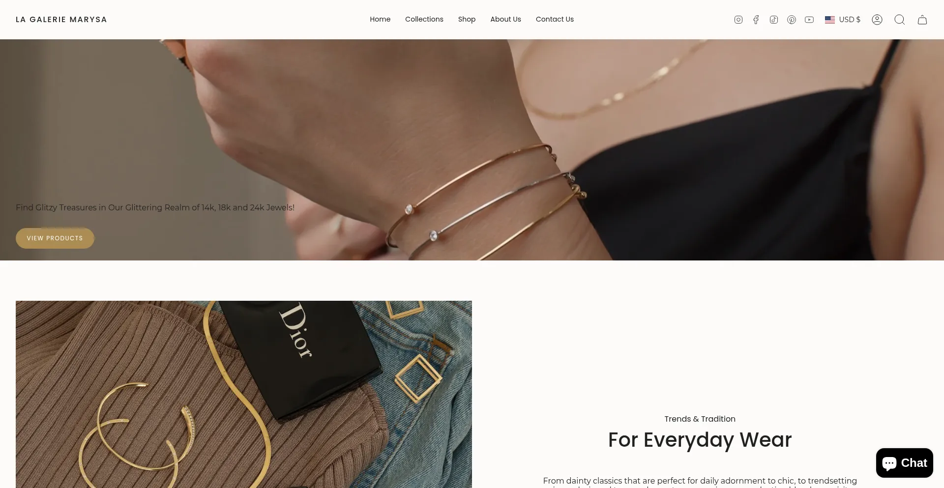 Marysajewelry.com Screenshot
