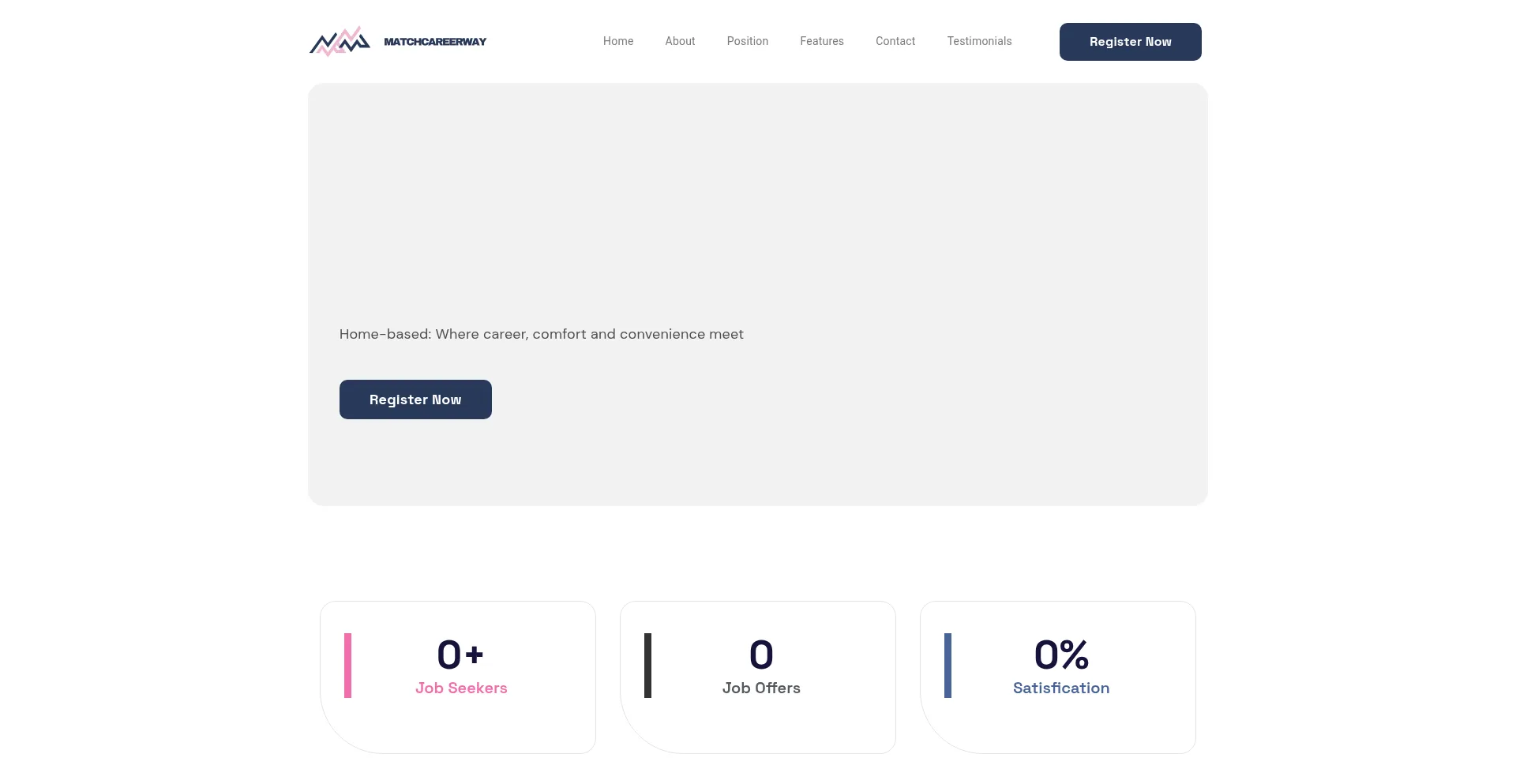 Website screenshot of Matchcareerway.online