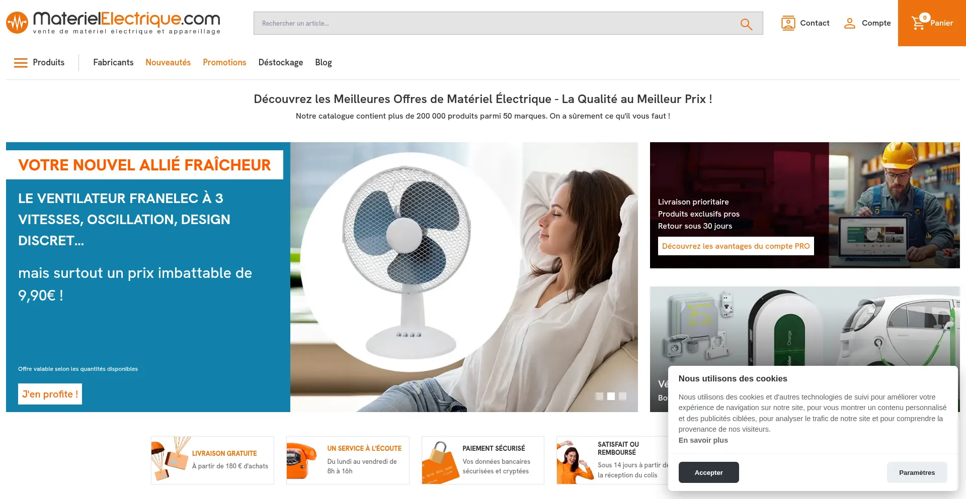¿És Seguro y Confiable Materielelectrique.com?