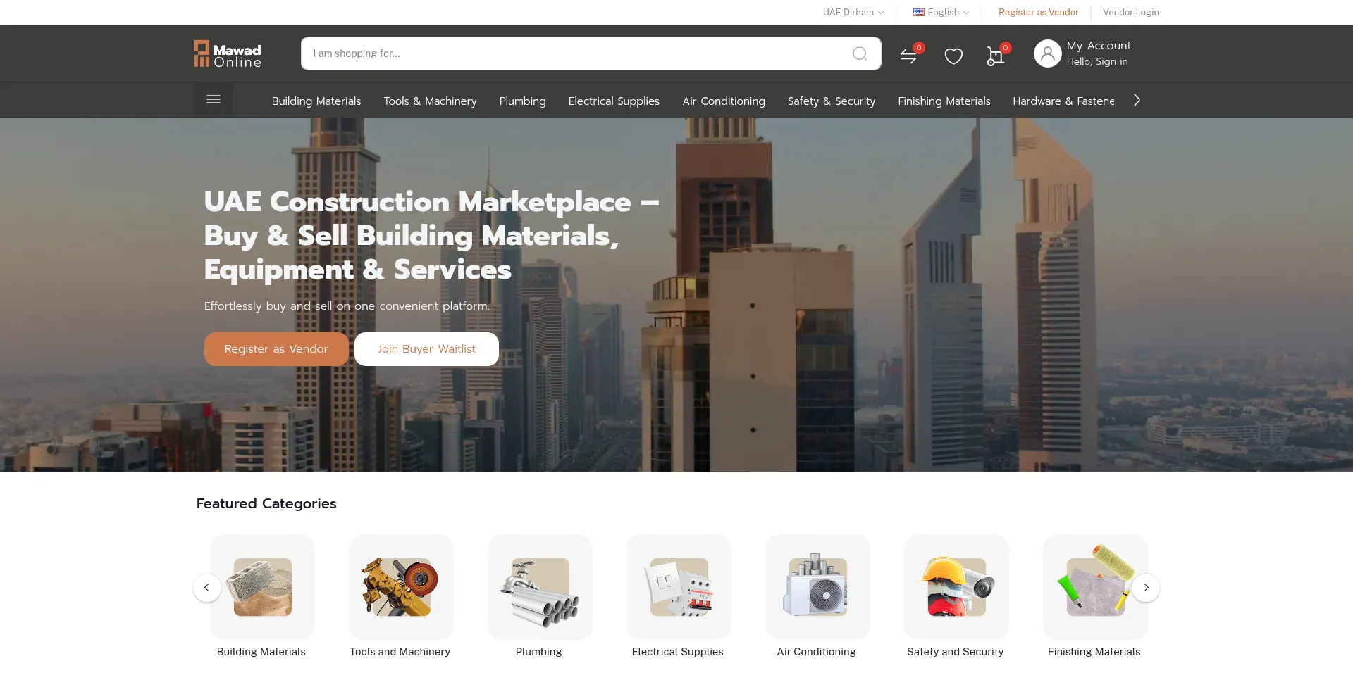 Website screenshot of Mawadonline.com