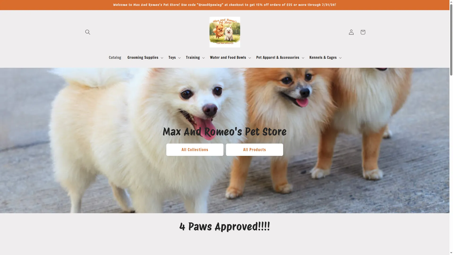 Maxandromeospetstore.com