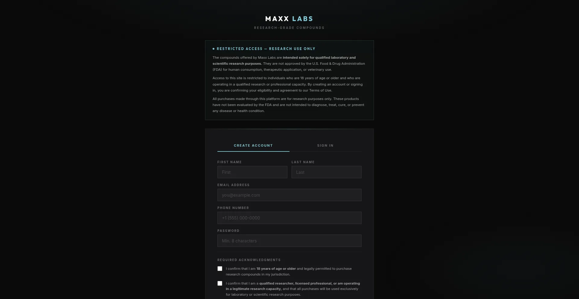 Maxxlaboratories.com