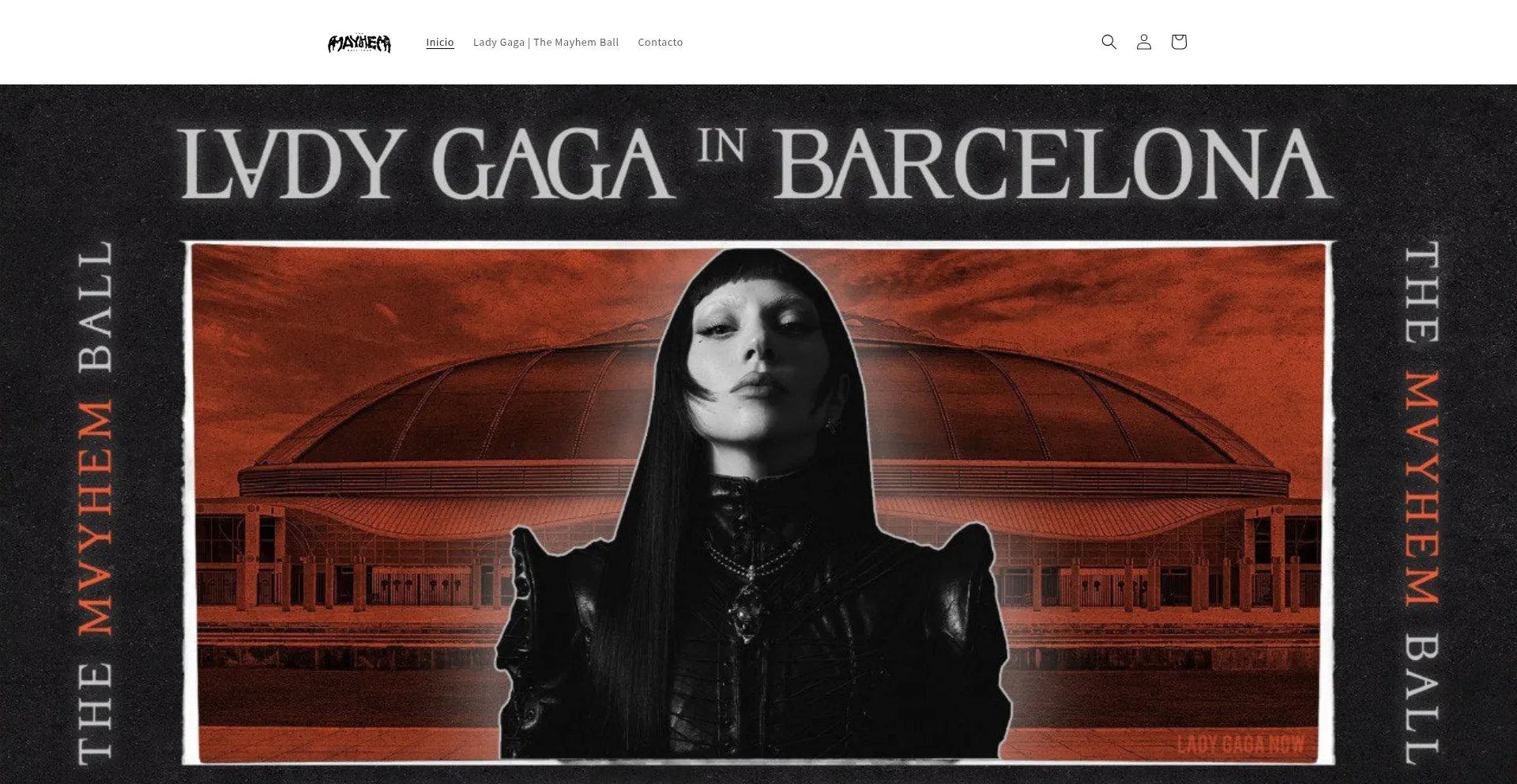 Website screenshot of Mayhemballspain.com