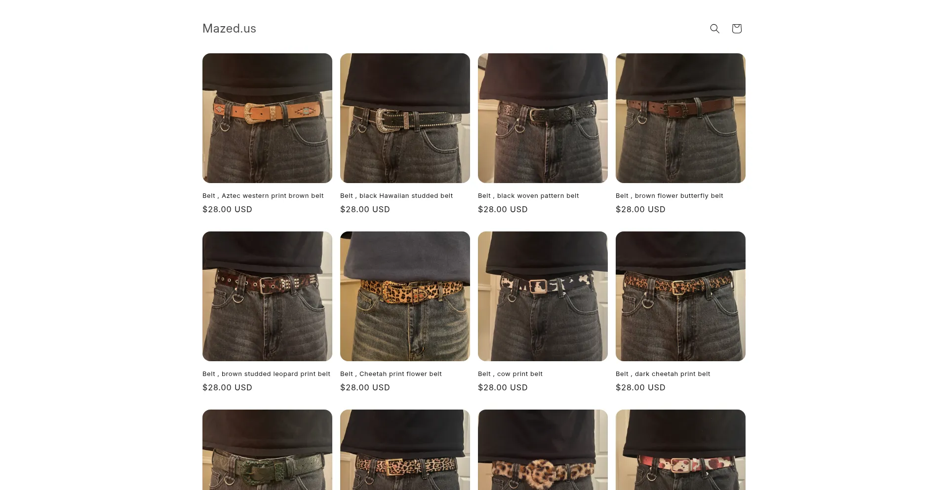 Website screenshot of Mazed.us