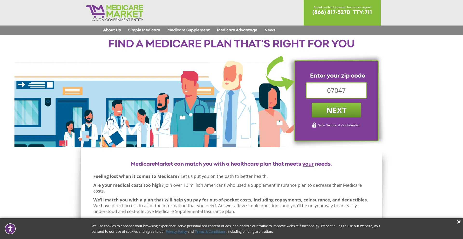 ¿És Seguro y Confiable Medicaremarket.com?