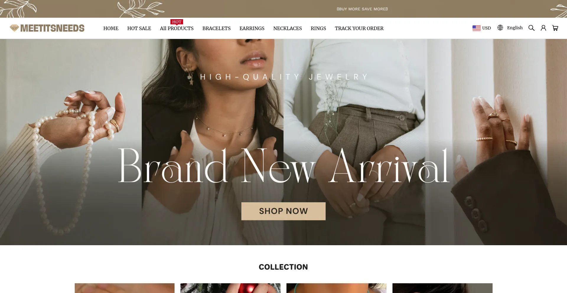 Website screenshot of Meetitsneeds.com