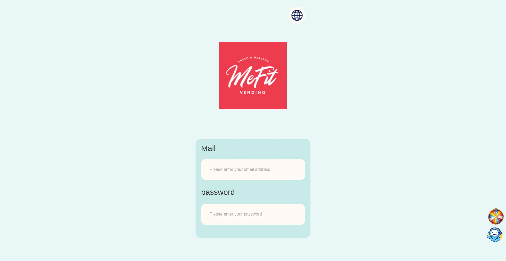 Website screenshot of Mefit-vending.com