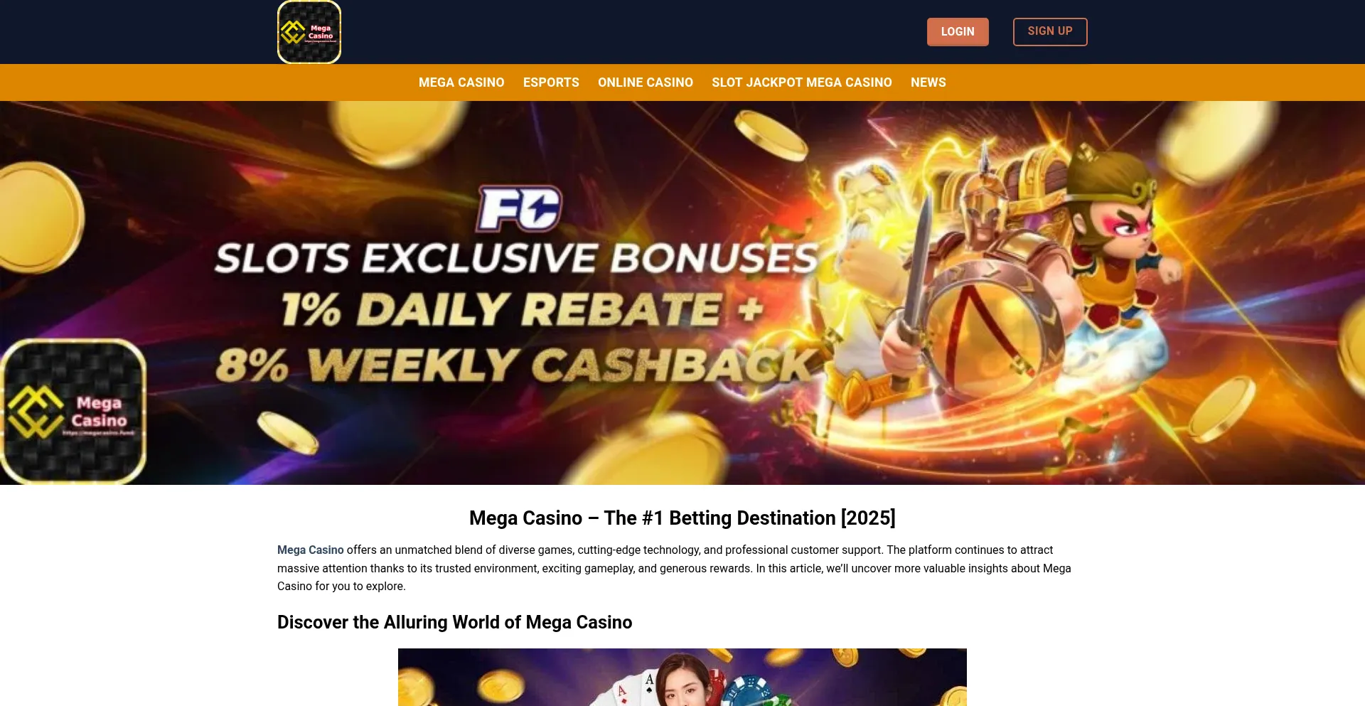 Megacasino.fund Screenshot
