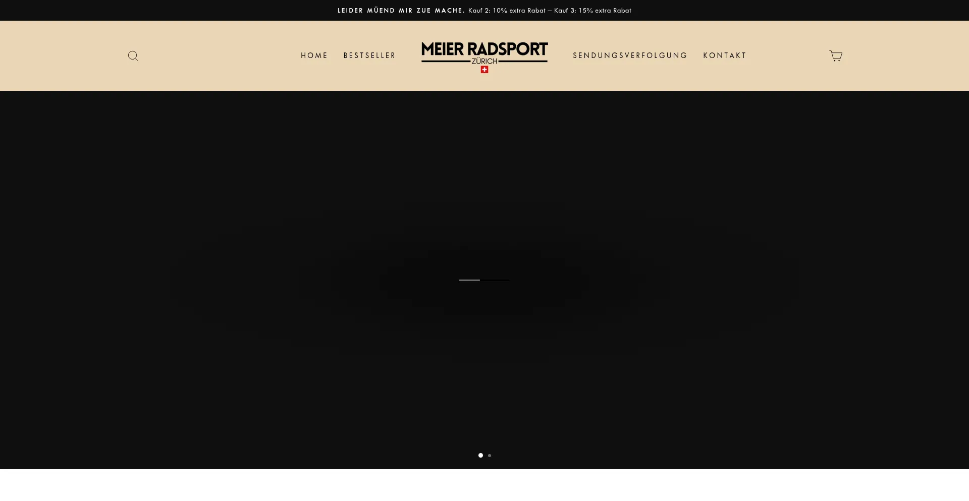Website screenshot of Meier-radsport.ch