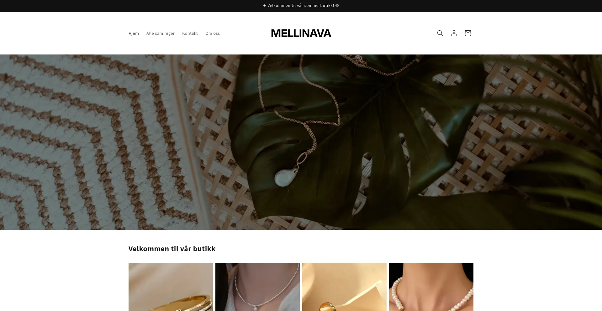 Website screenshot of Mellinava.com