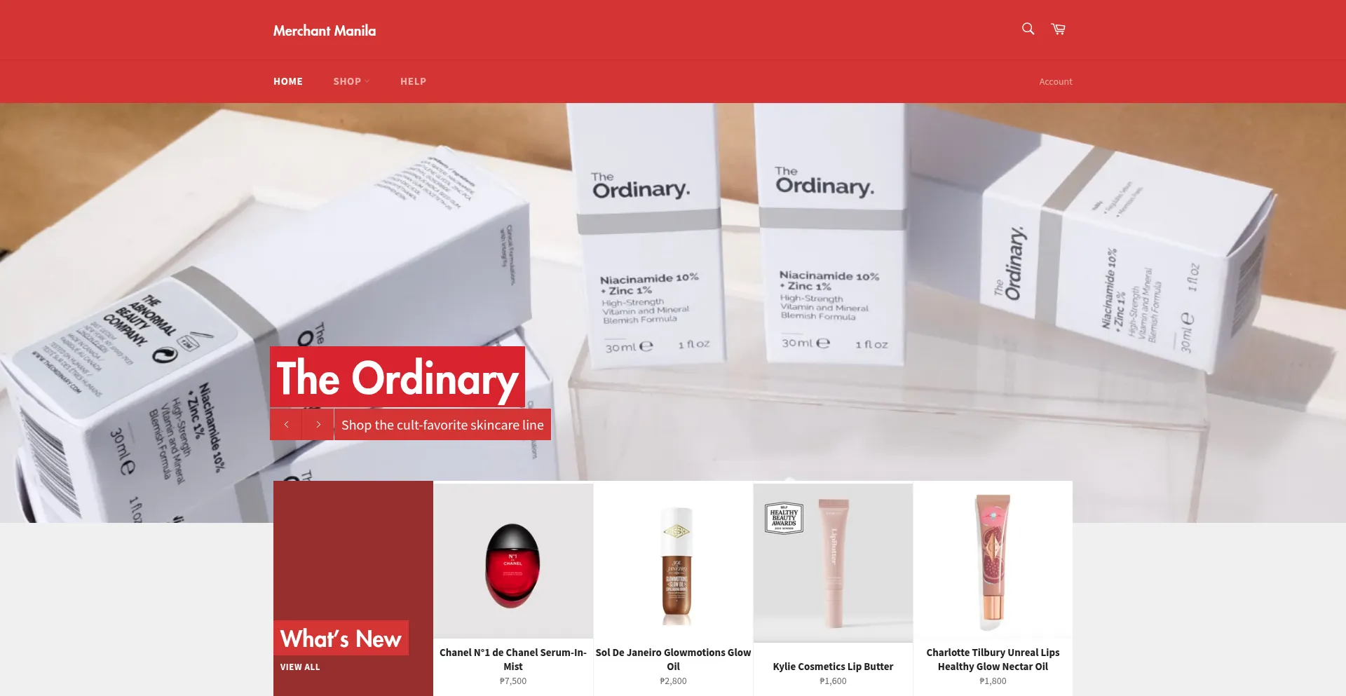 Website screenshot of Merchantmanila.com