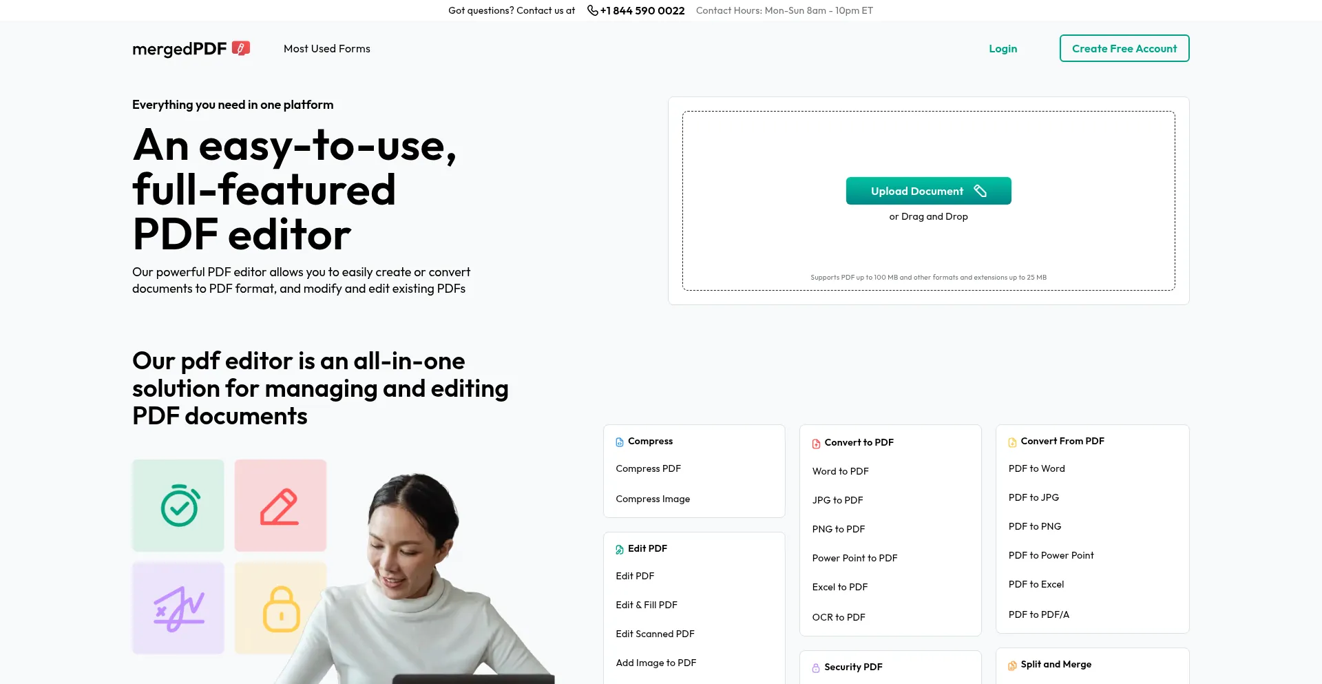 ¿És Seguro y Confiable Mergedpdf.com?