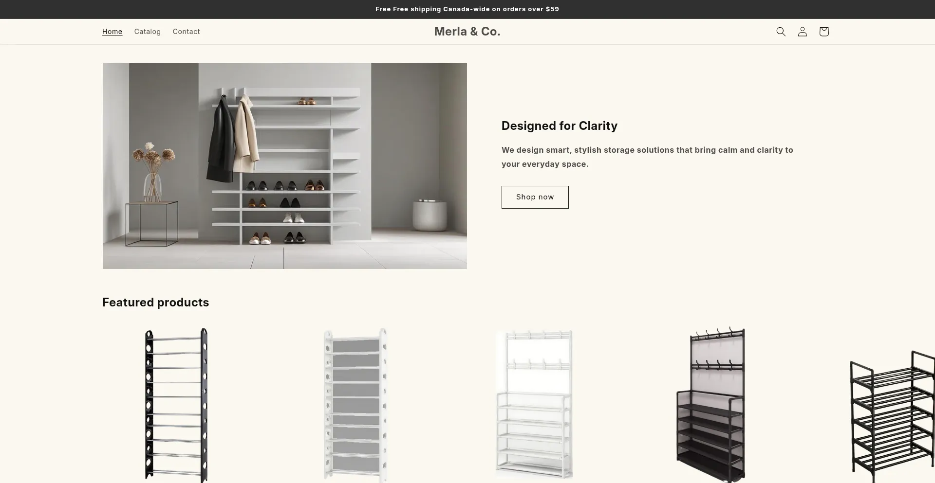 Website screenshot of Merlanco.com