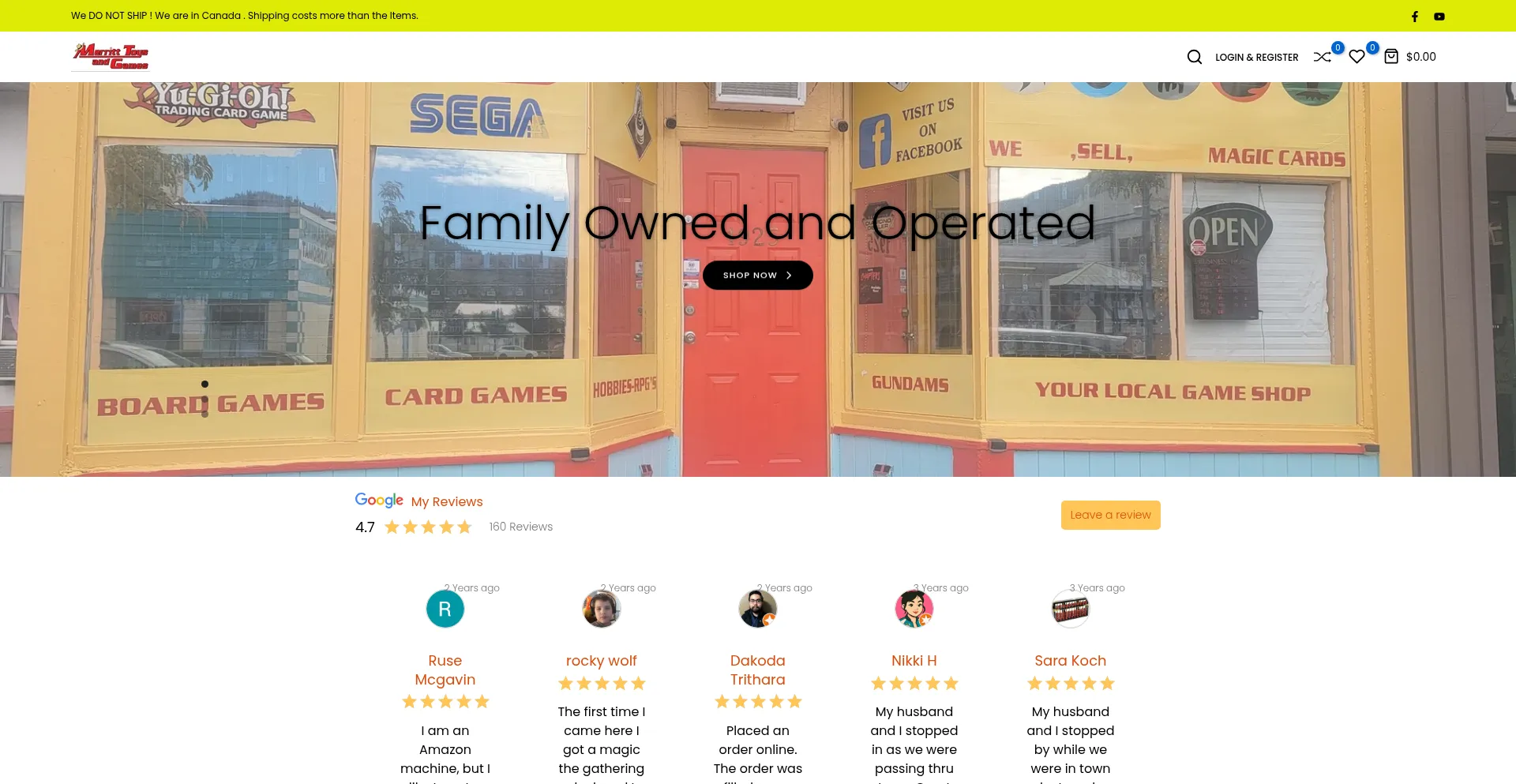 Merritttoysandgames.com Screenshot