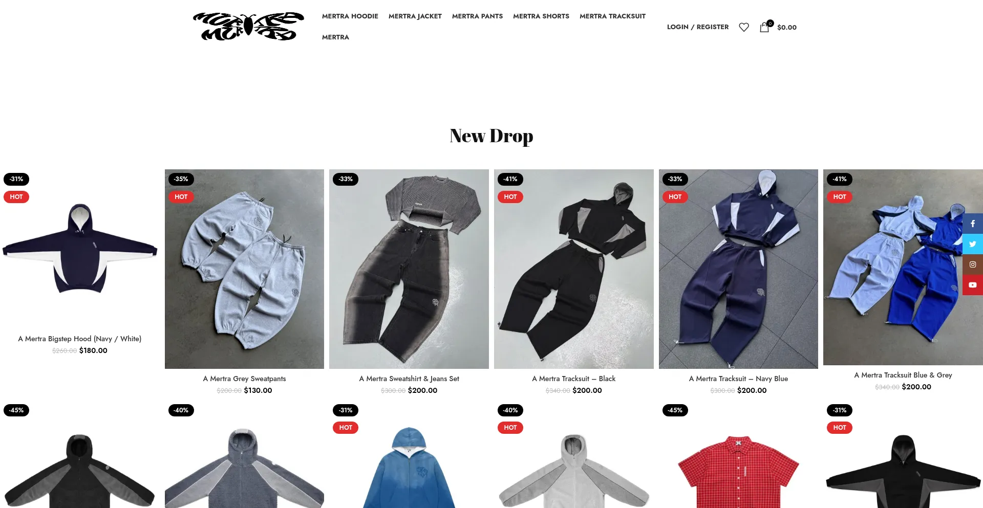 Website screenshot of Mertra.online