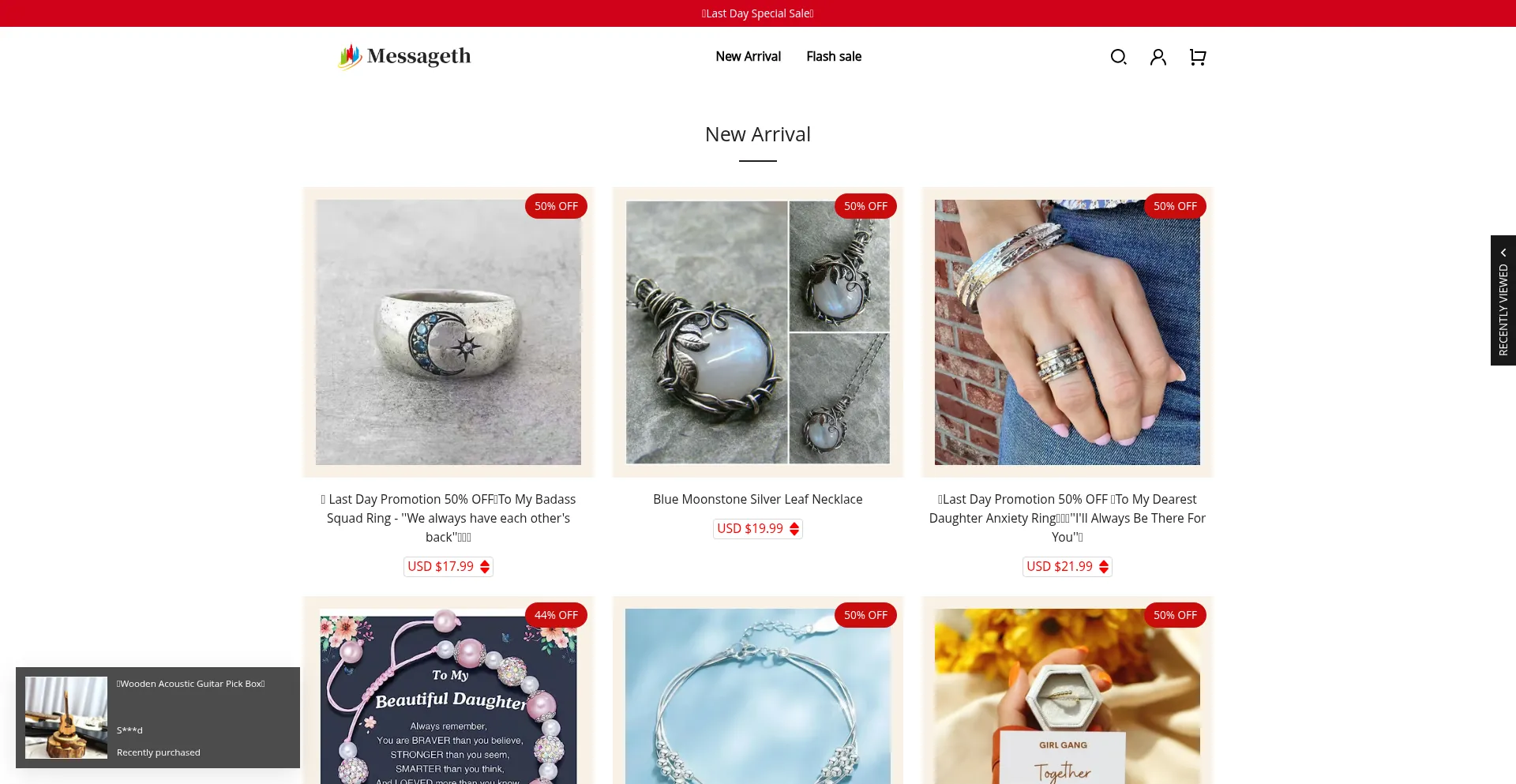 Website screenshot of Messageth.com