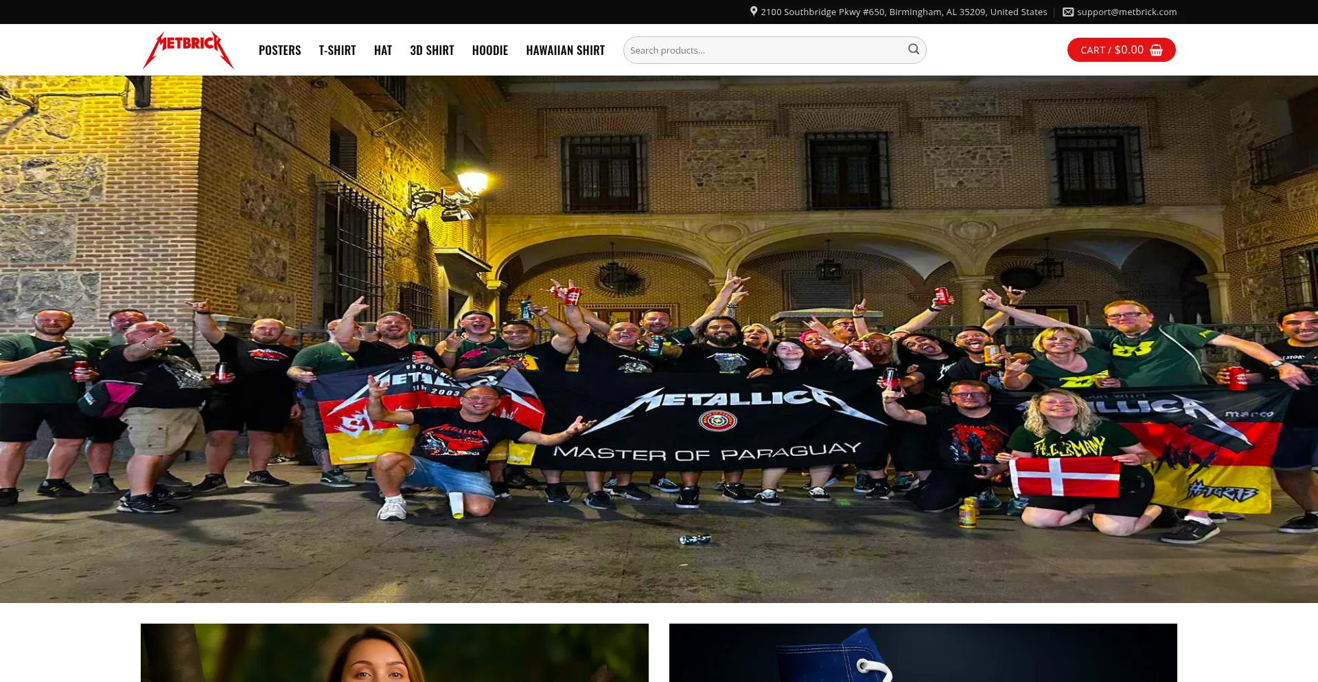 Website screenshot of Metbrick.com