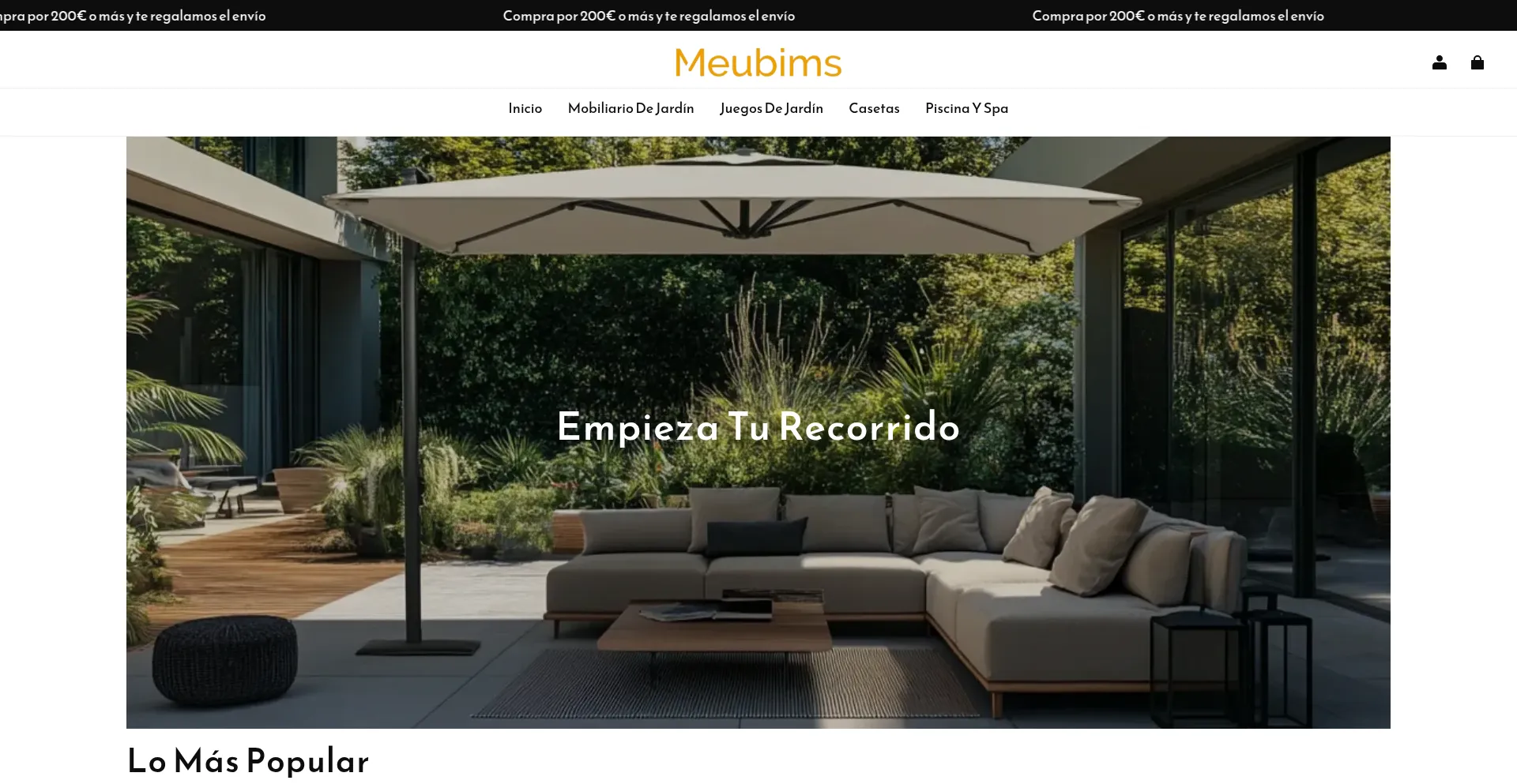 Website screenshot of Meubims.com