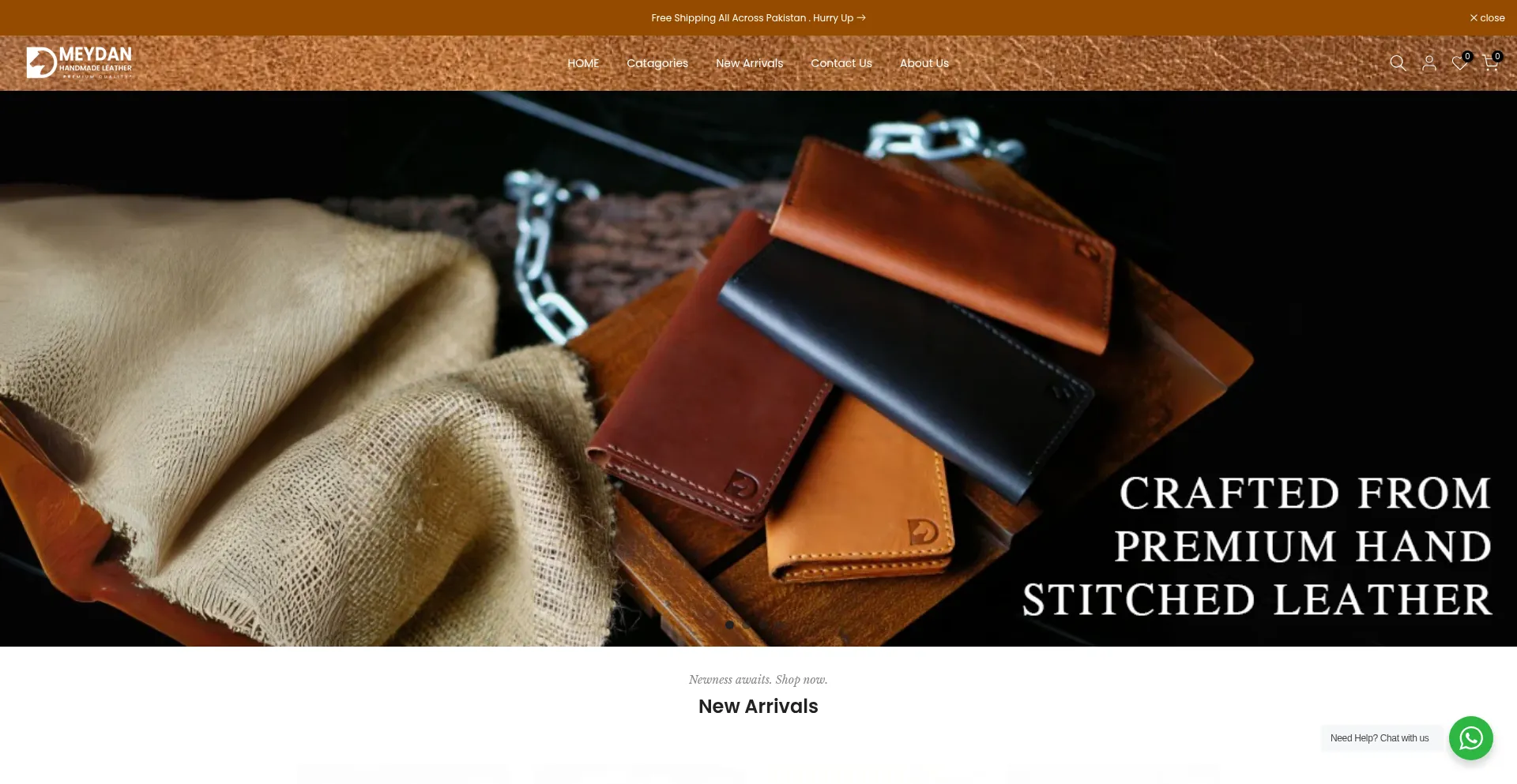 Meydanleather.com Screenshot