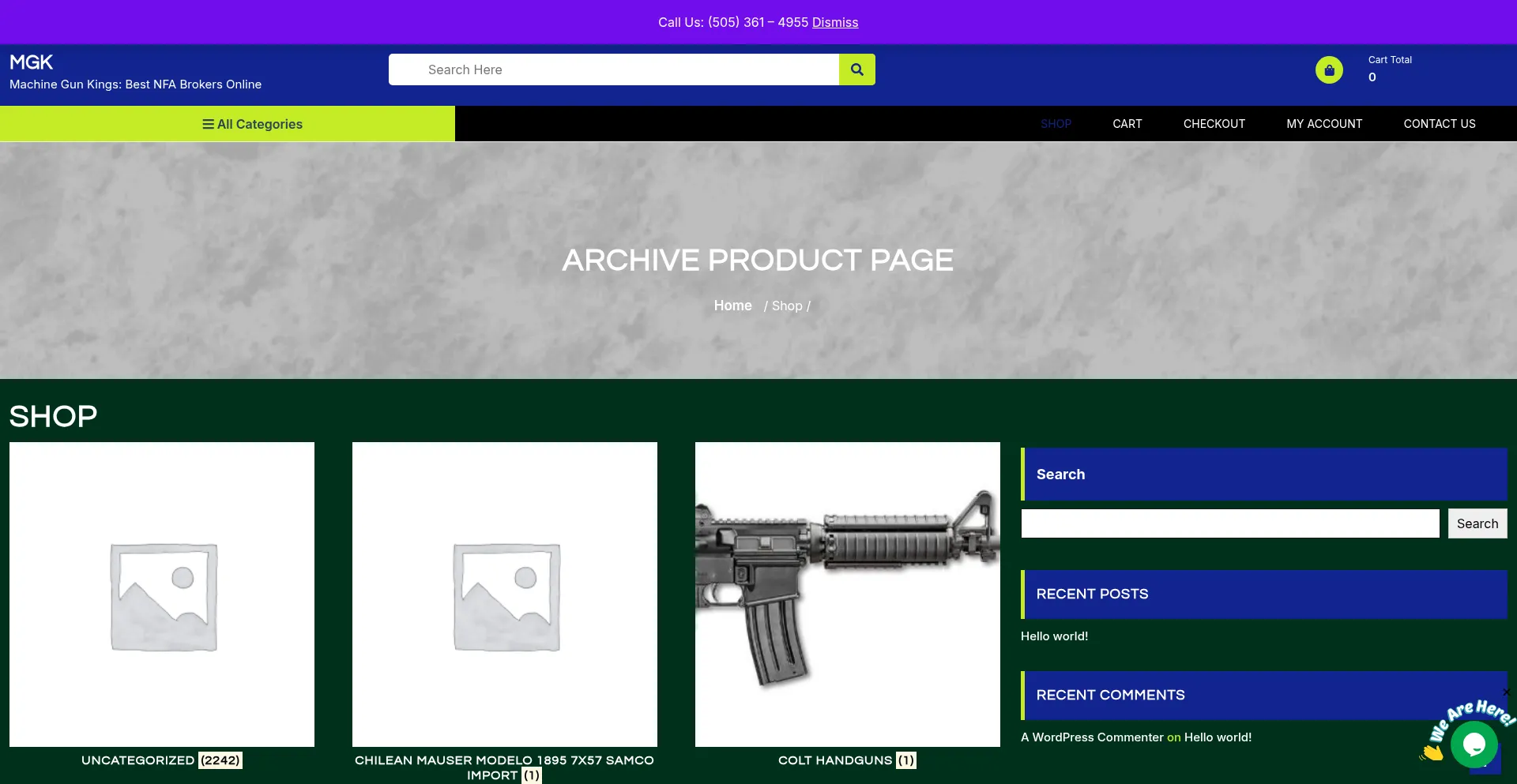 Website screenshot of Mgks.us