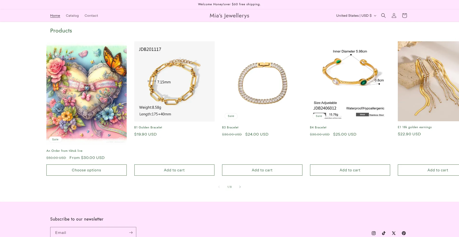 Miajewellerys.com Screenshot