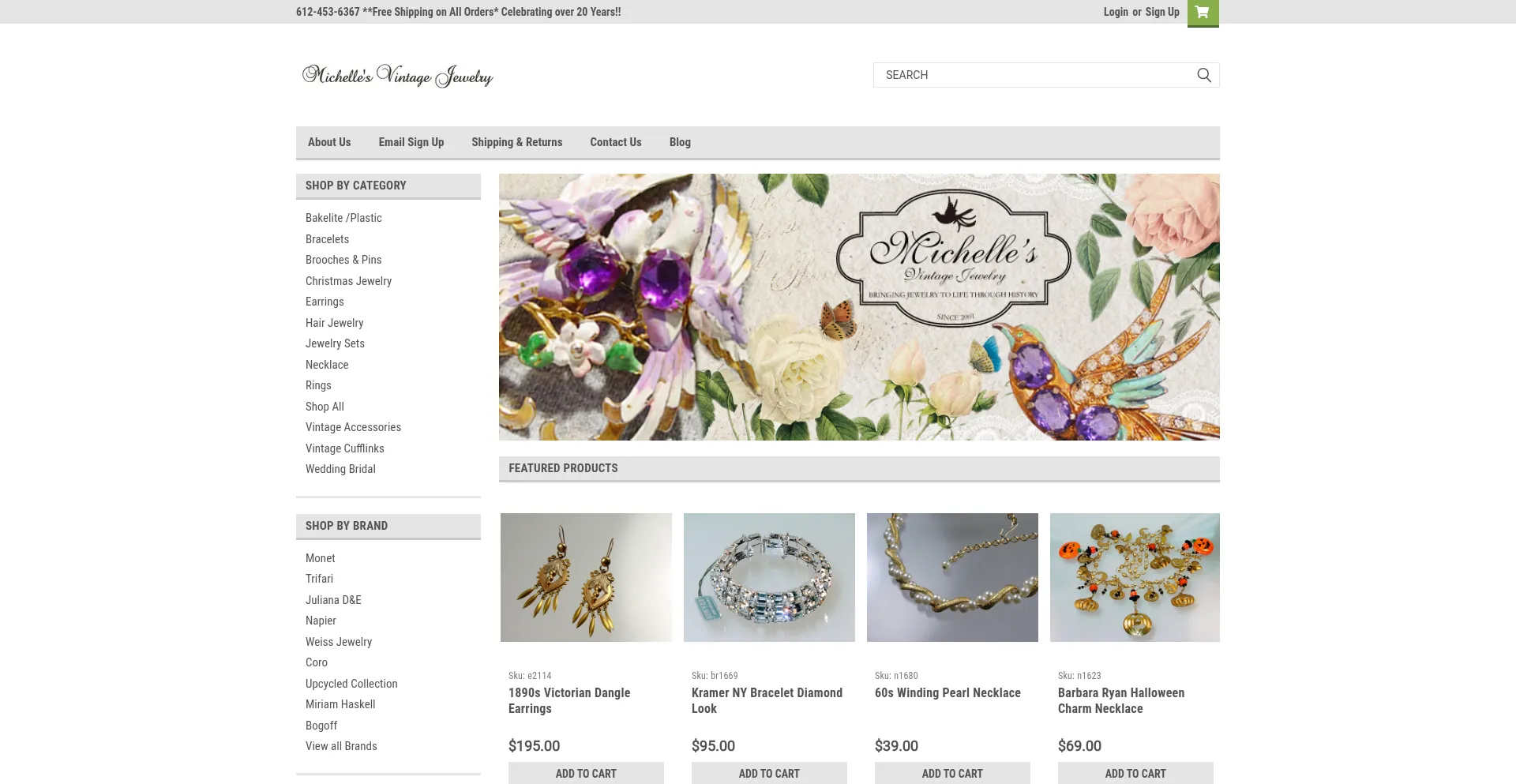 ¿És Seguro y Confiable Michellesvintagejewelry.com?