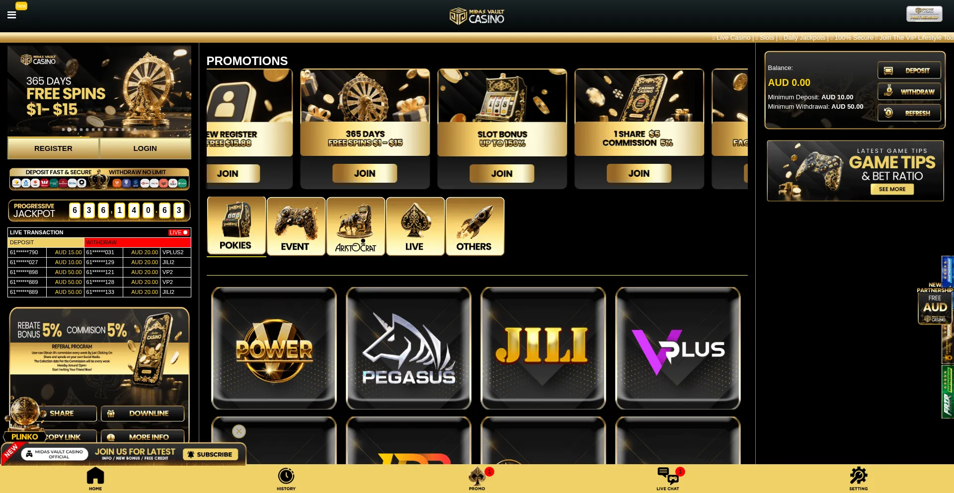 Midasvaultcasino.com
