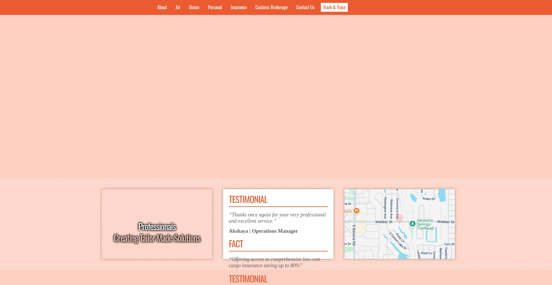 Website screenshot of Migexpress.com
