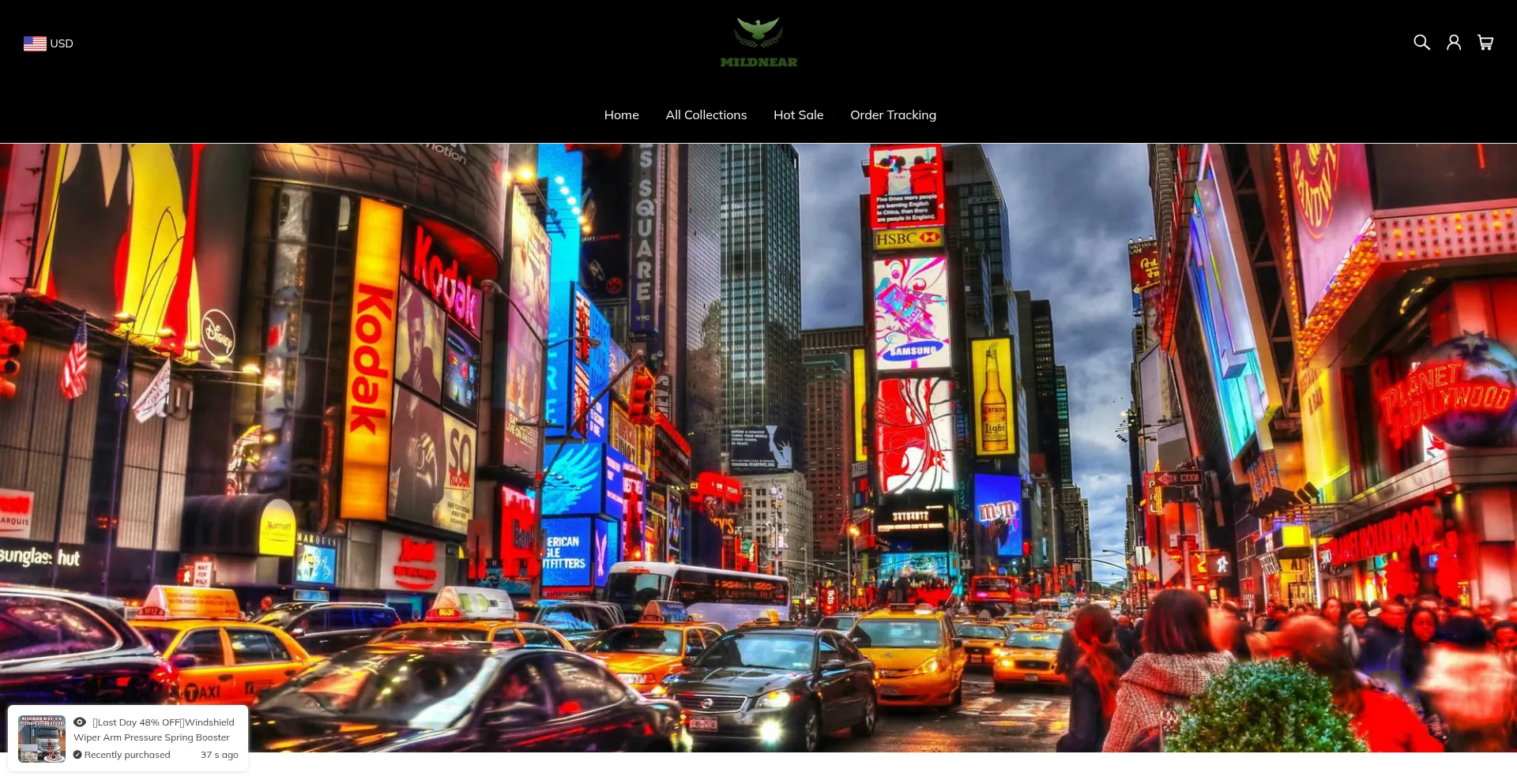 Website screenshot of Mildnear.com