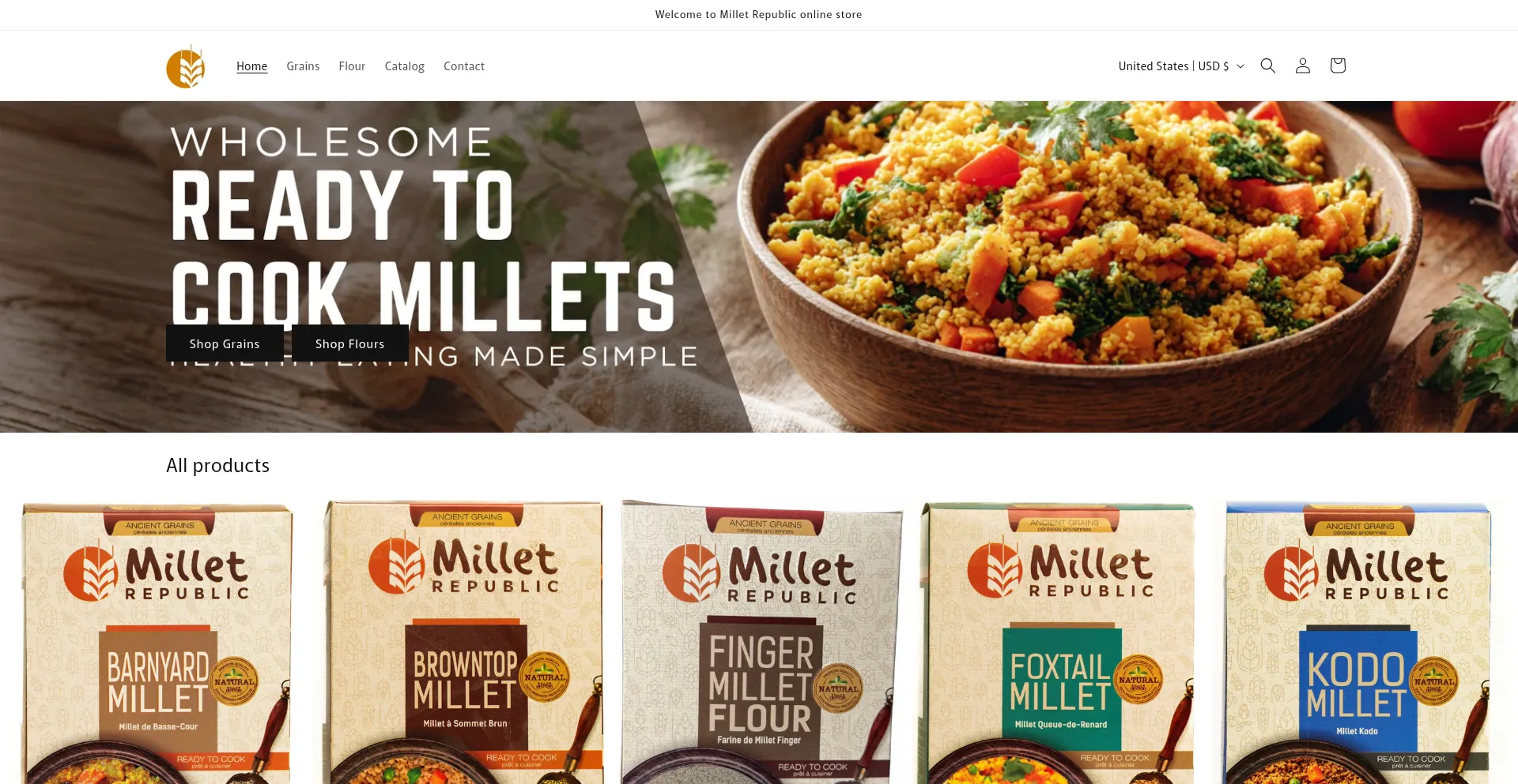 Milletrepublic.ca Screenshot