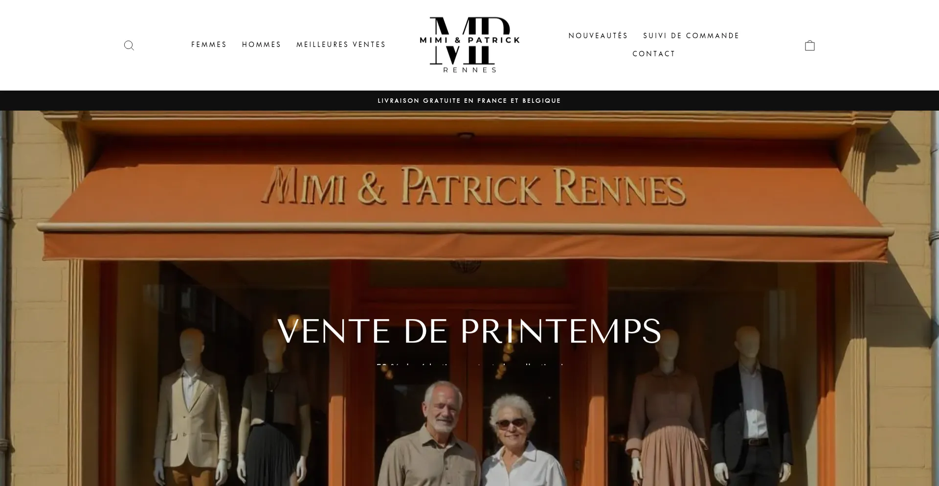 Website screenshot of Mimipatrick.fr