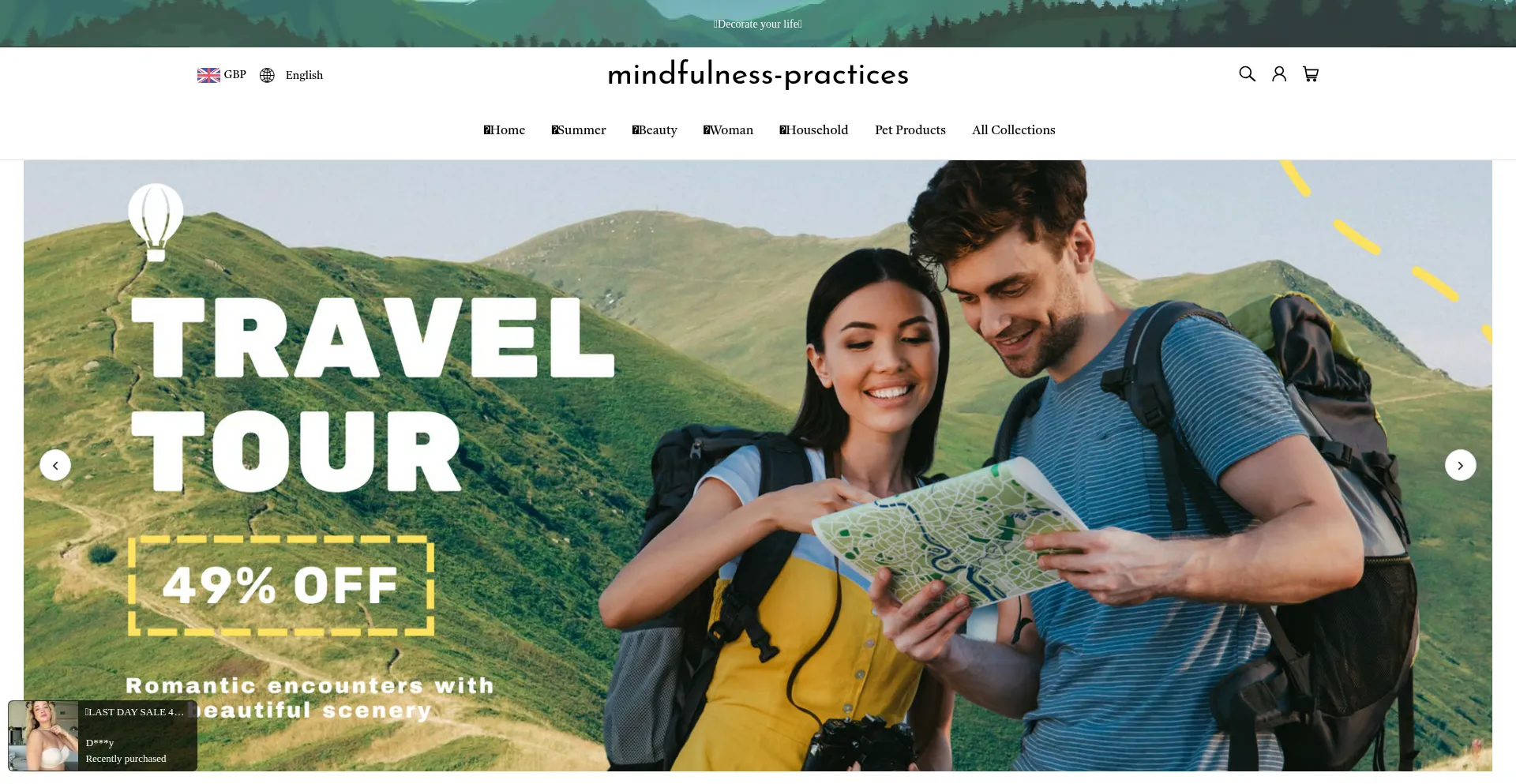 Website screenshot of Mindfulness-practices.net