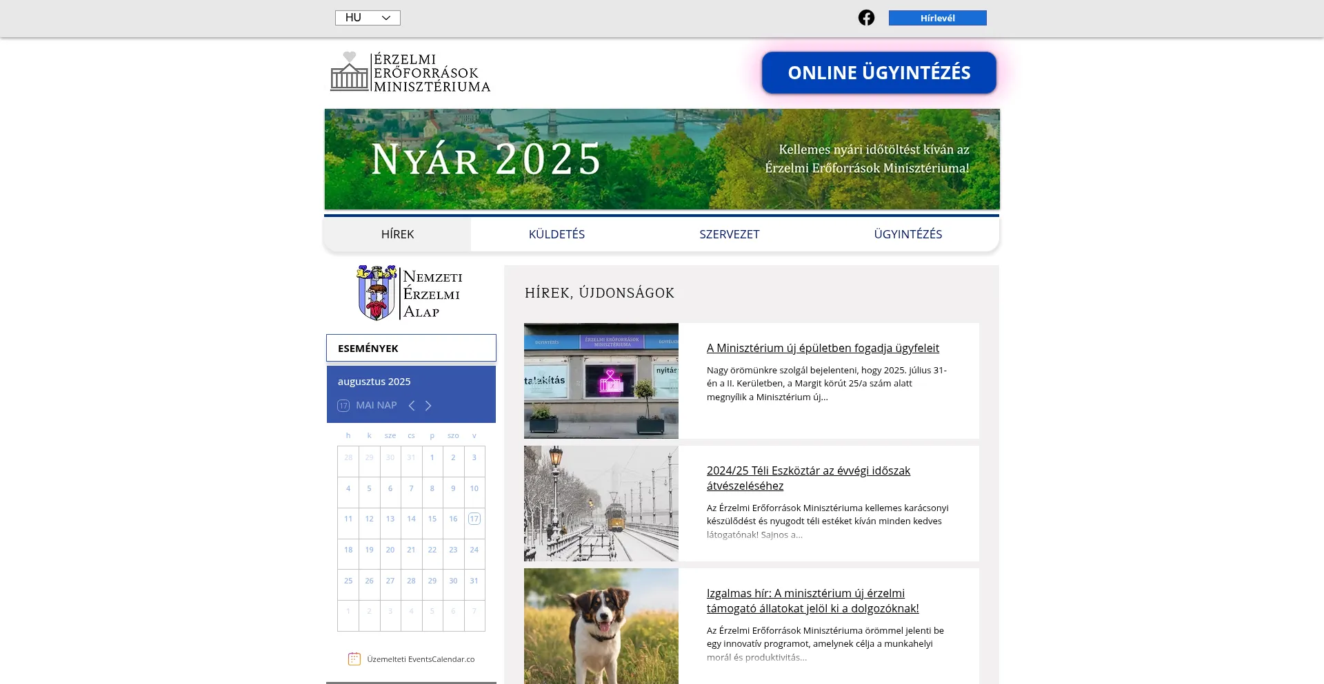 Website screenshot of Ministryofloveandempathy.com