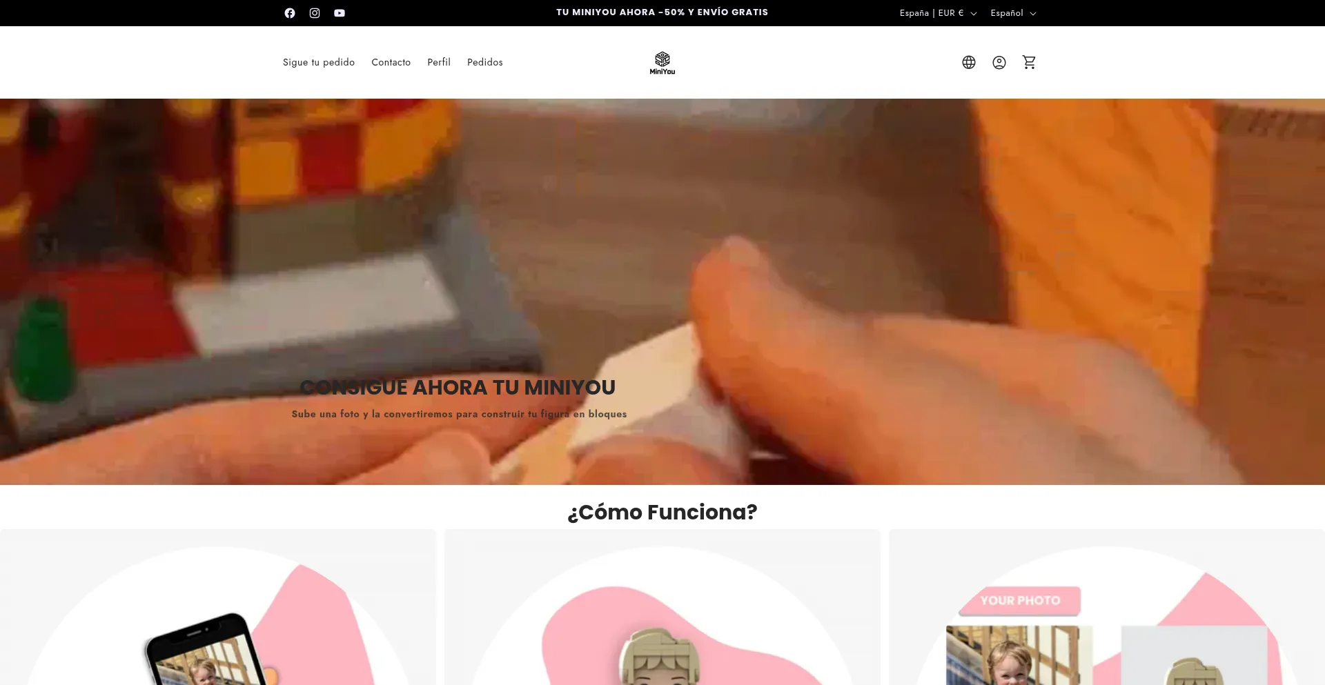 Website screenshot of Miniyou-block.com