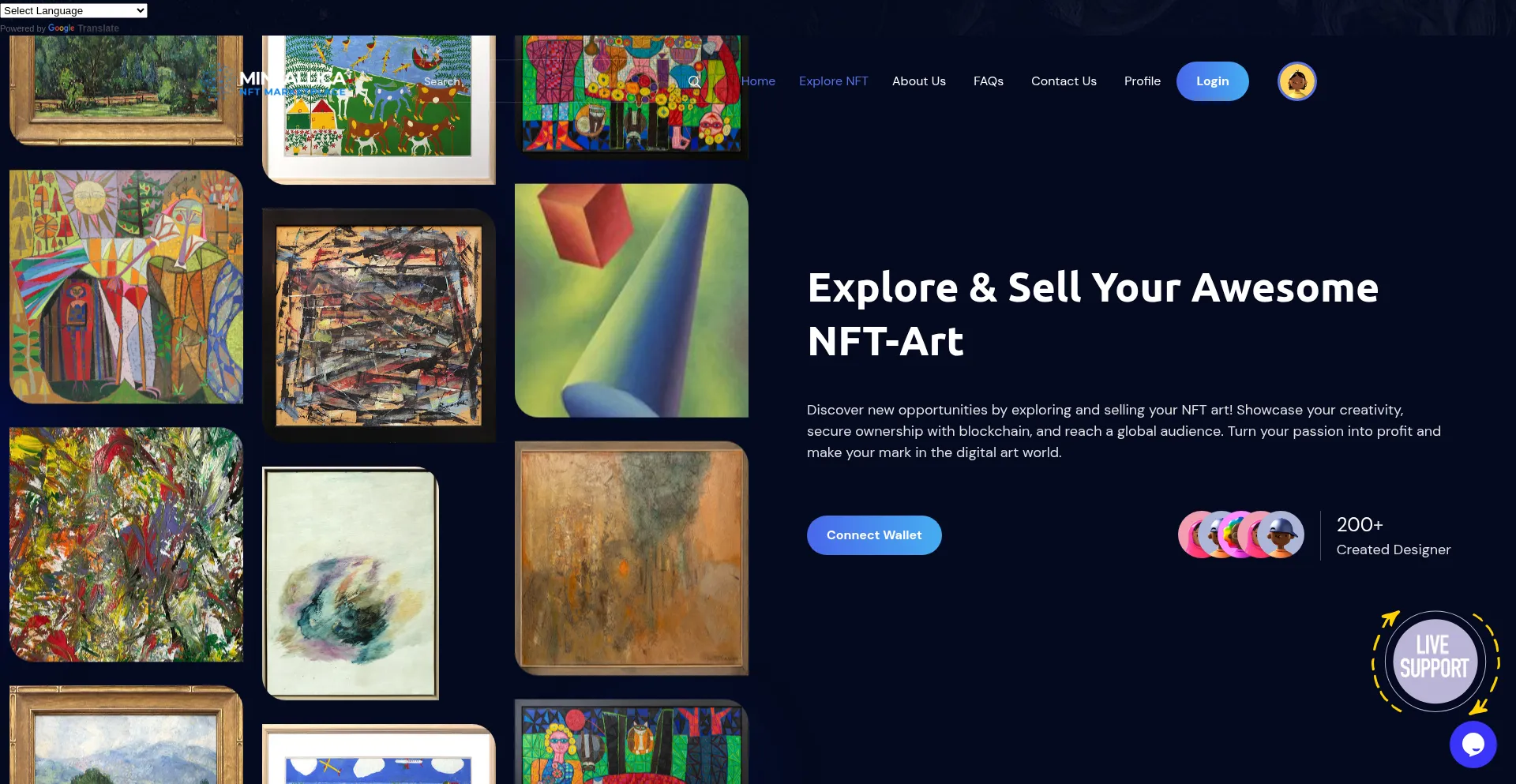 Website screenshot of Mintallica.com