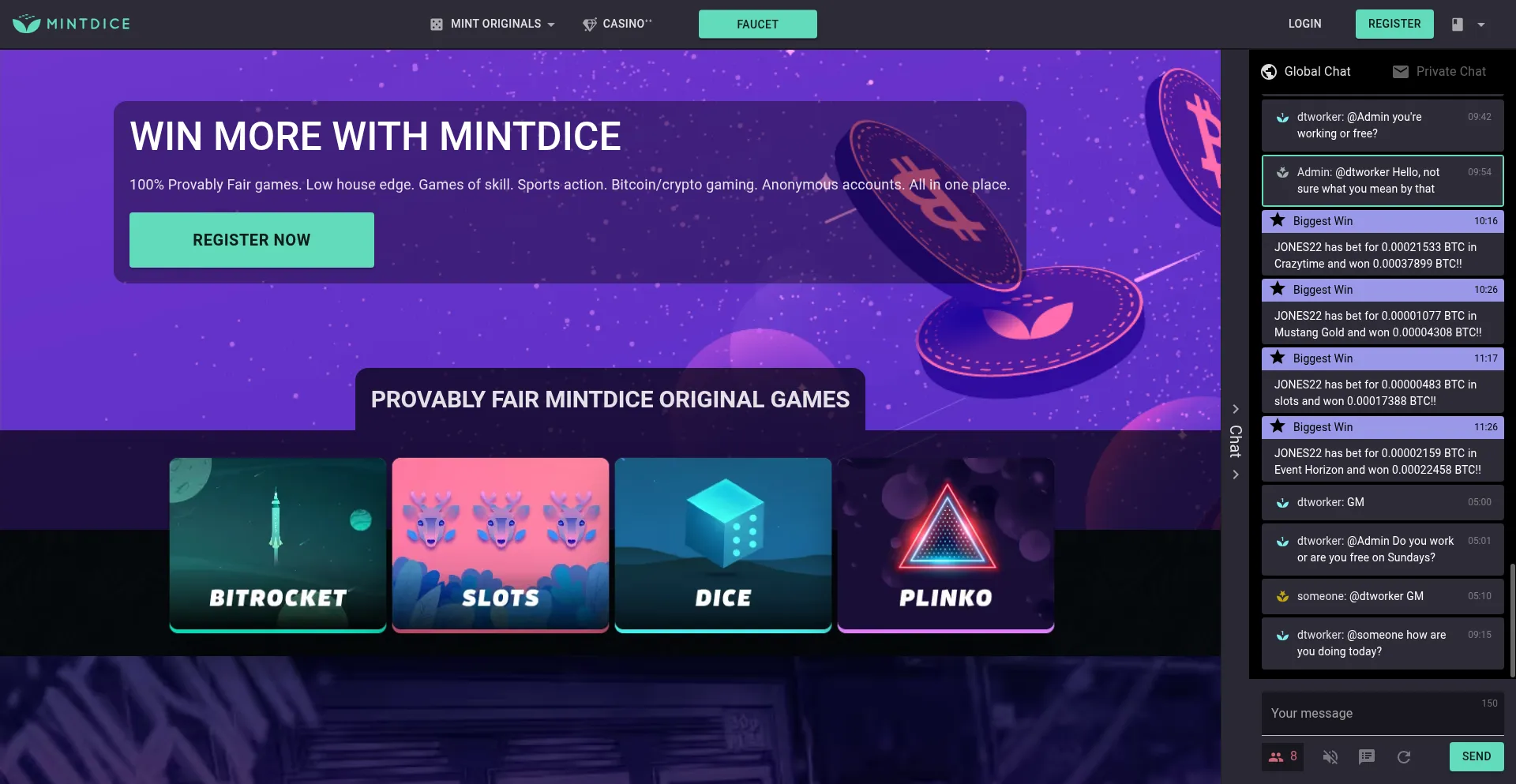 ¿És Seguro y Confiable Mintdice.com?
