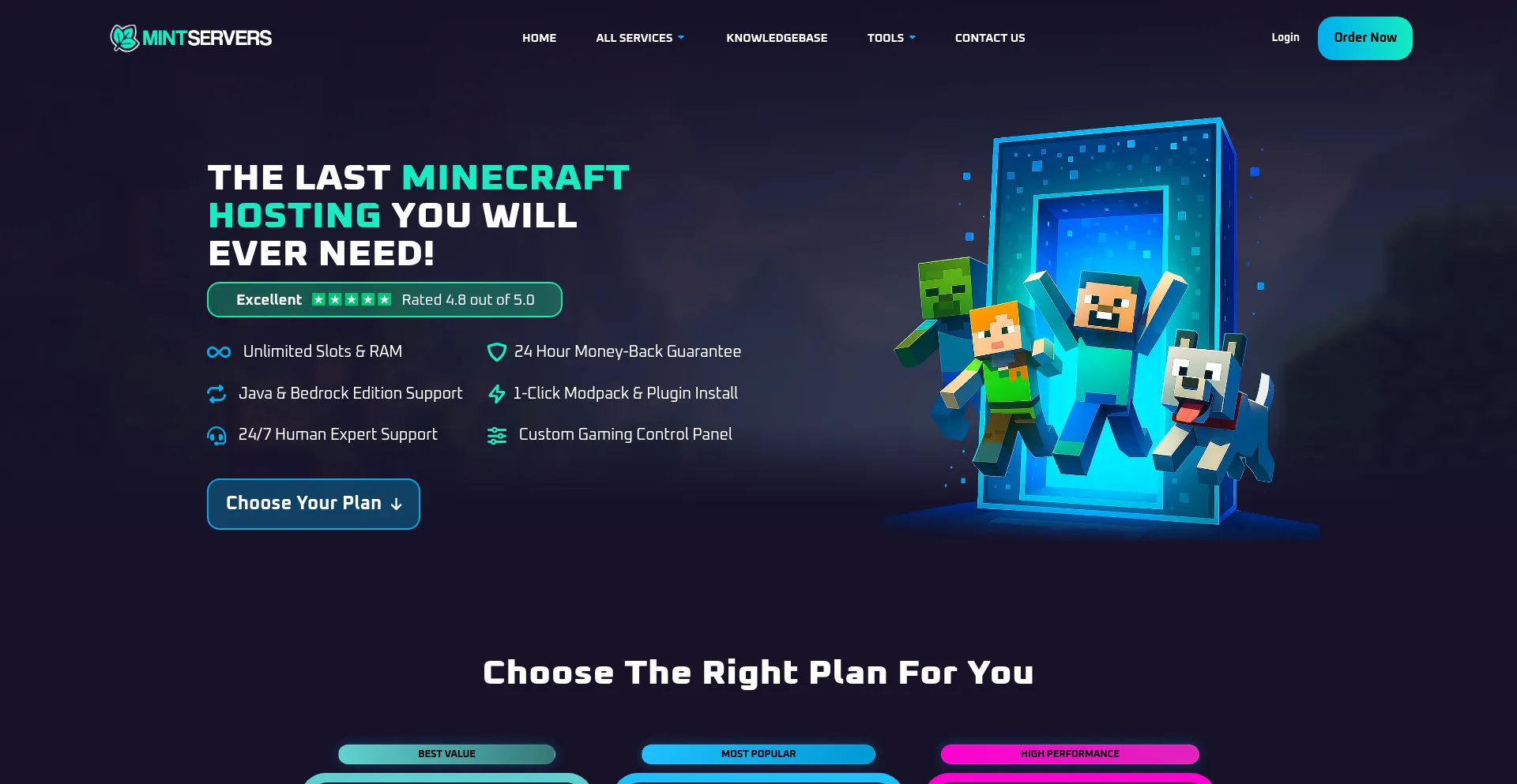 Mintservers.com Screenshot