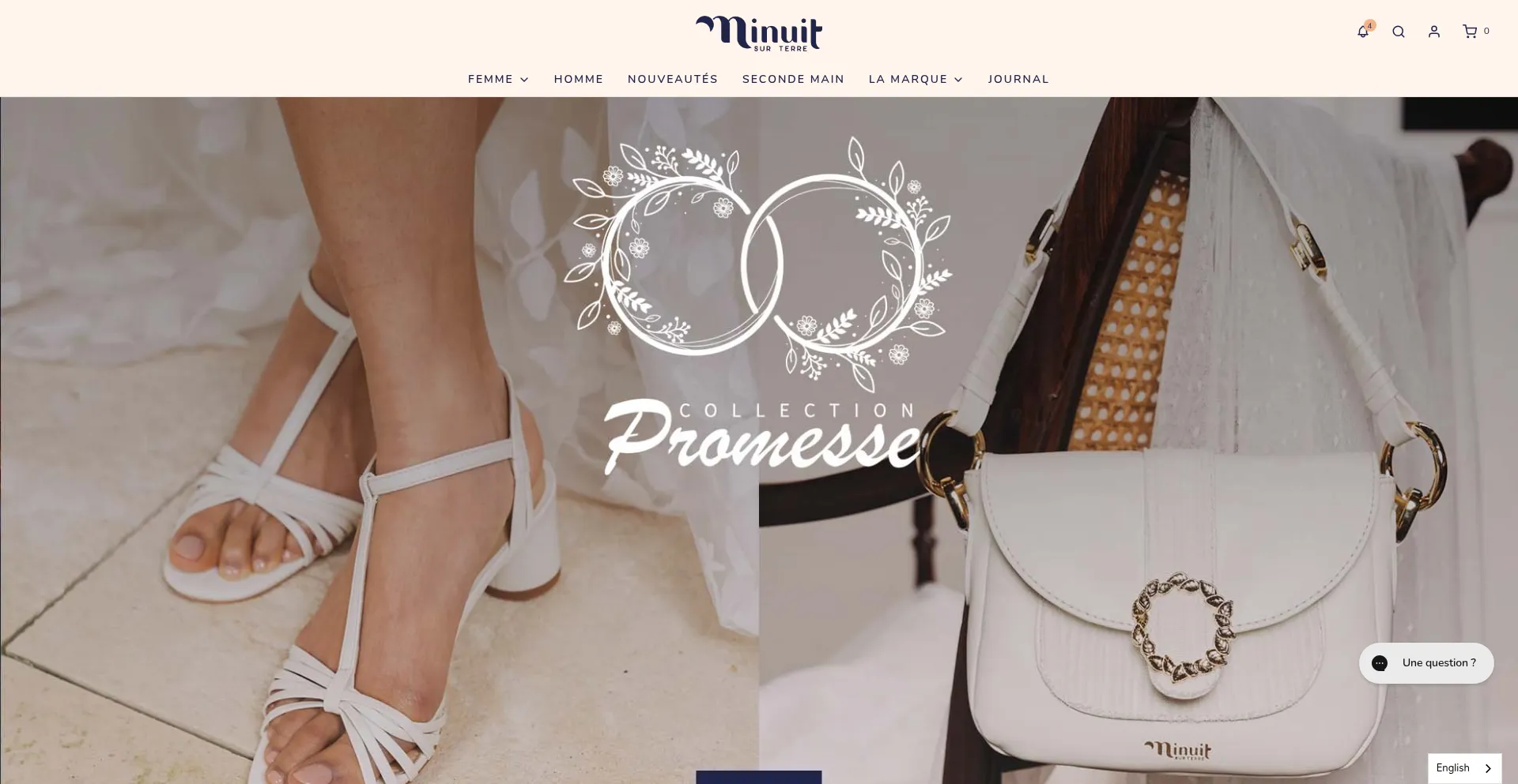 Website screenshot of Minuitsurterre.com