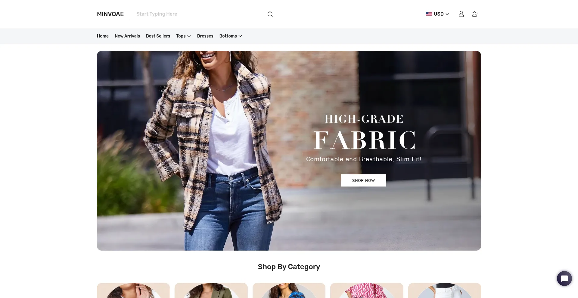 Website screenshot of Minvoae.com