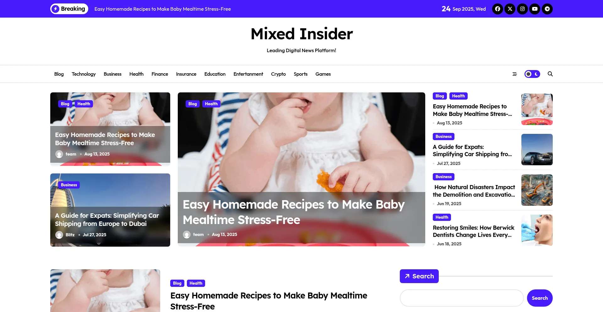 Mixedinsider.com Screenshot