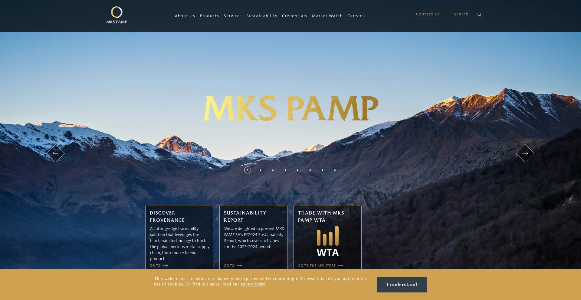 Website screenshot of Mkspamp.com